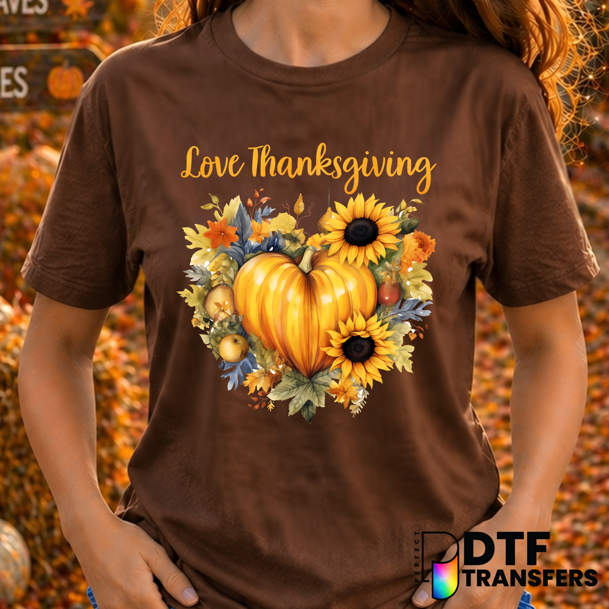 Love Thanksgiving – Thanksgiving DTF Transfer