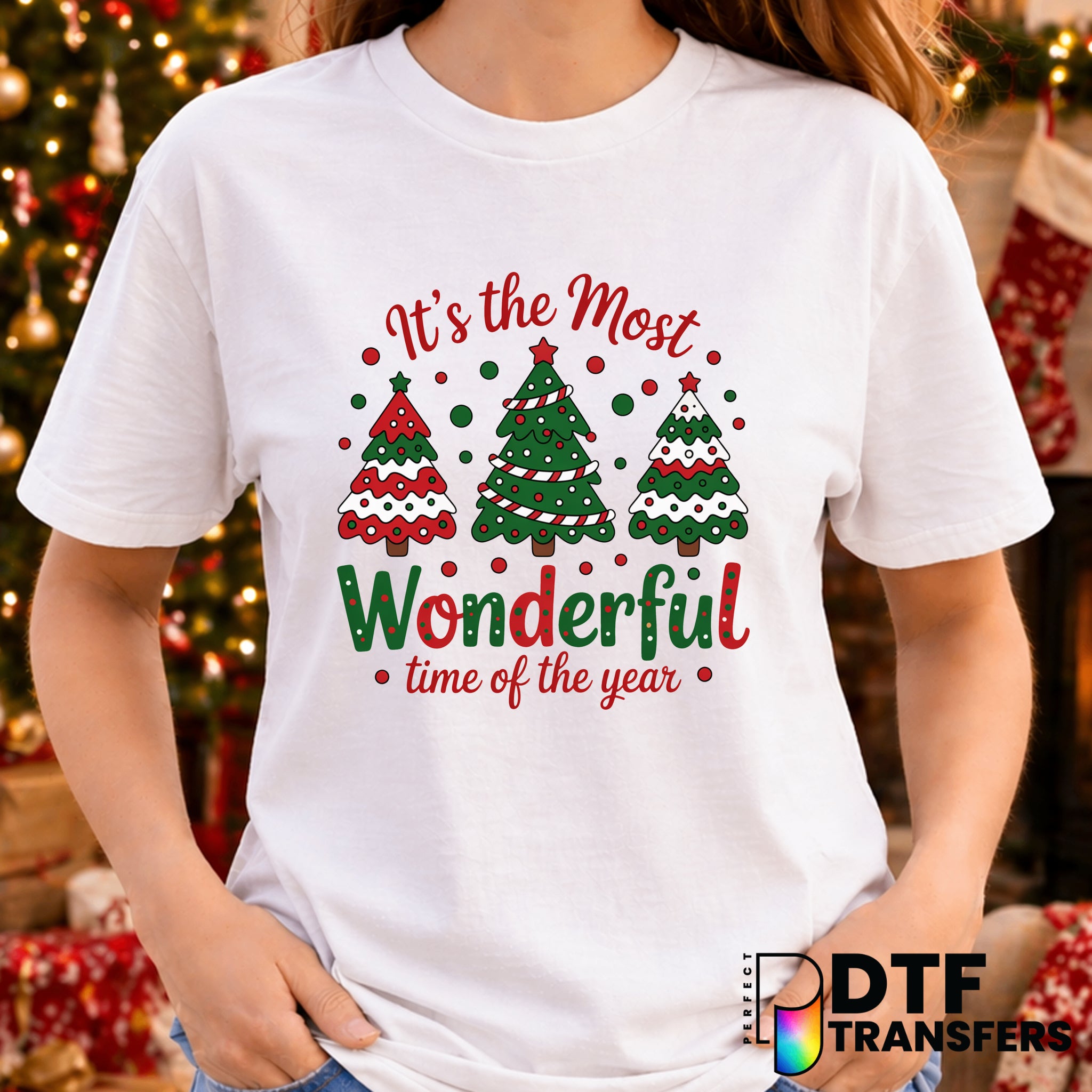 It's the Most Wonderful Time of the Year – Christmas DTF Transfer