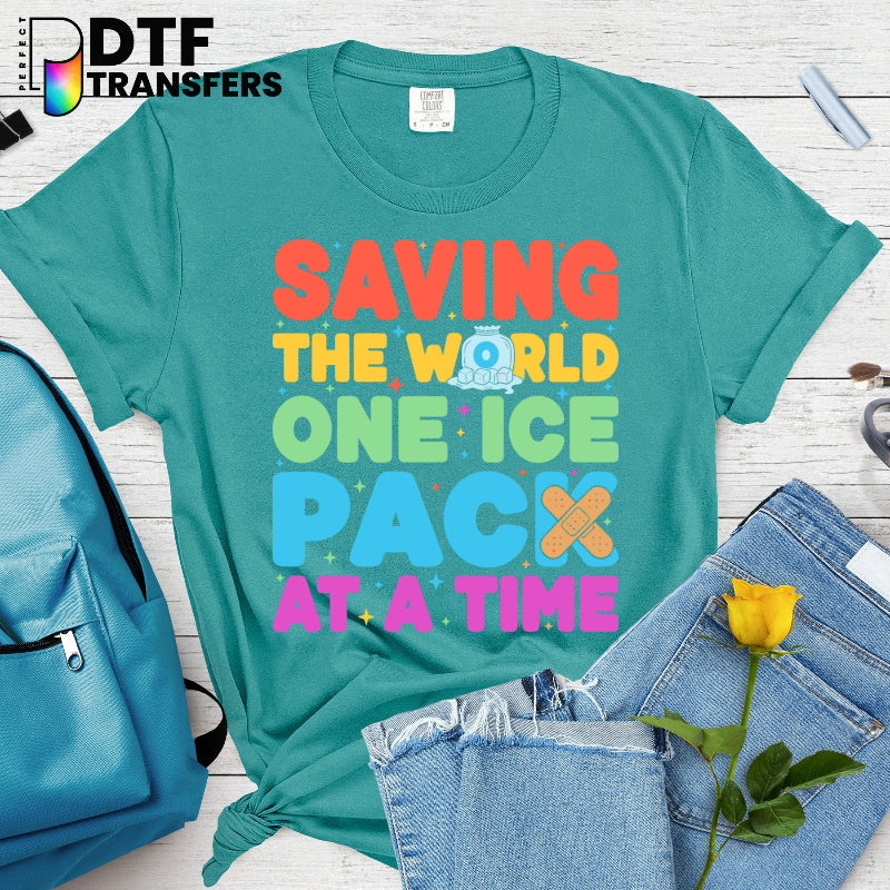 Saving The World One Boo Boo At A Time – School Nurse DTF Transfer