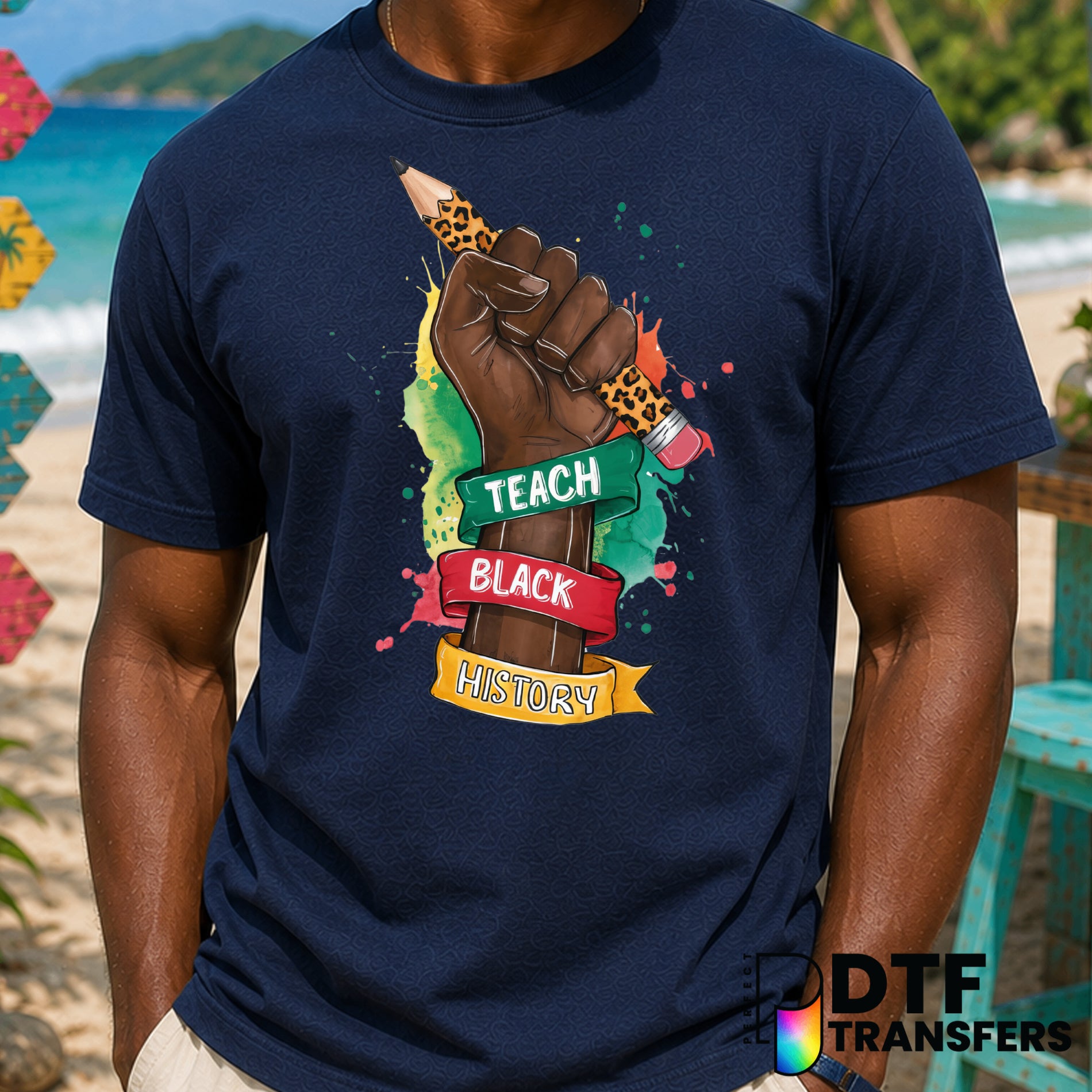 Teach Black History – Black History Month DTF Transfer