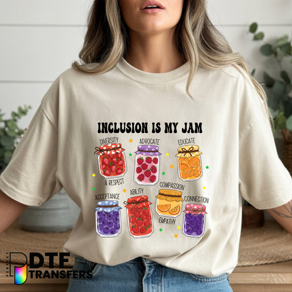 Inclusion Is My Jam – Special Education DTF Transfer