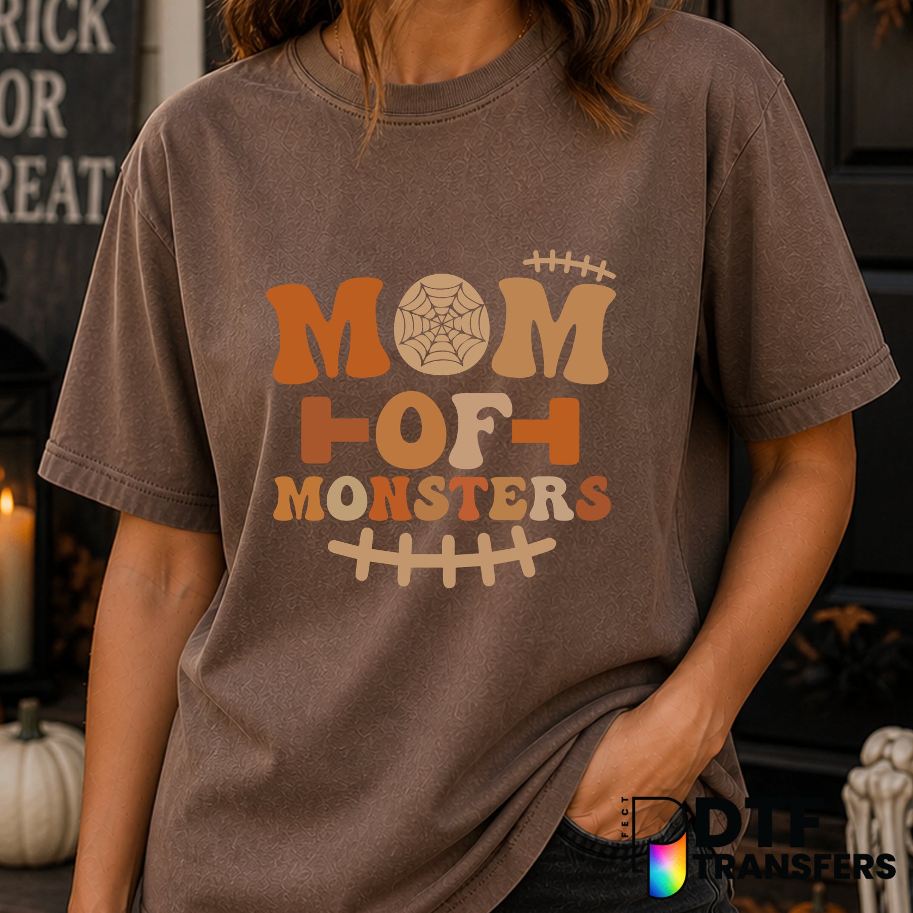 Mom of Monsters – Halloween DTF Transfer