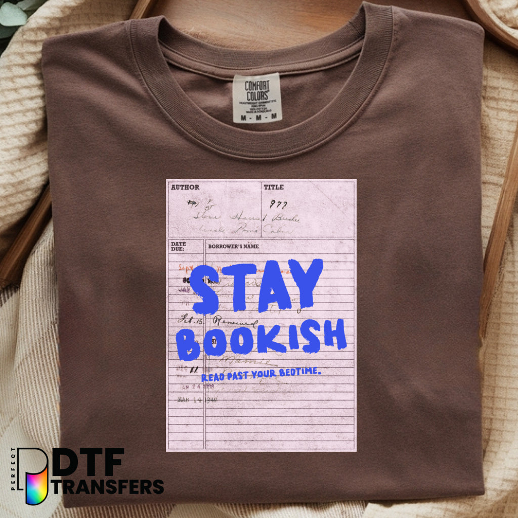 Stay Bookish Library Card – Teacher DTF Transfer