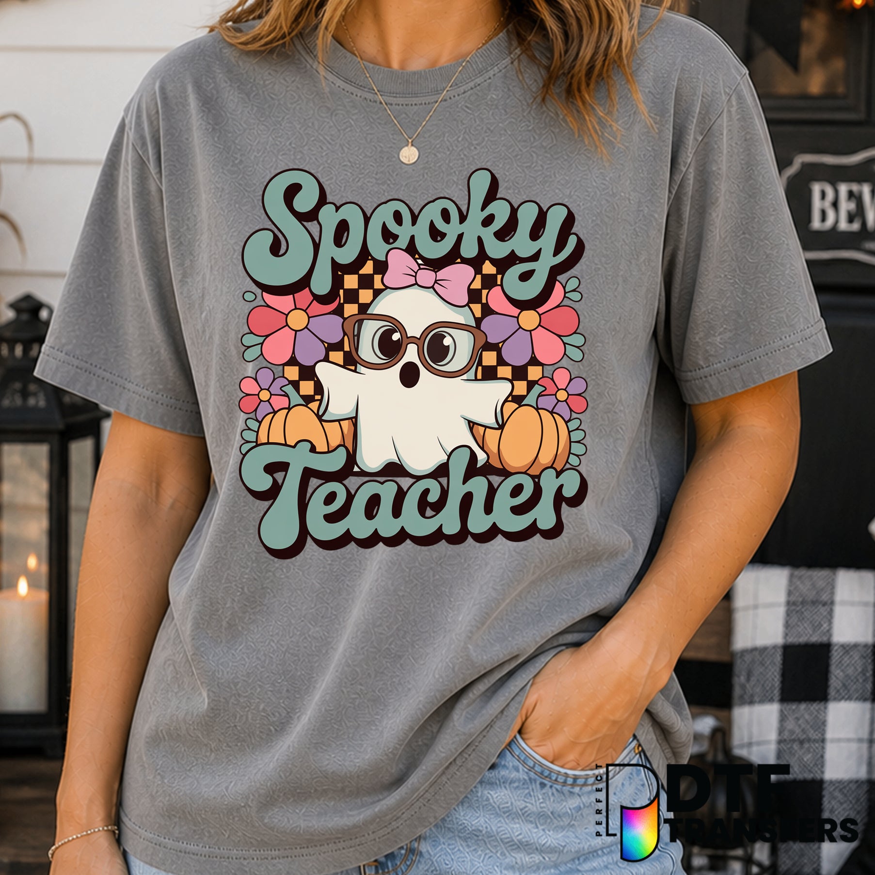 Spooky Teacher – Halloween DTF Transfer