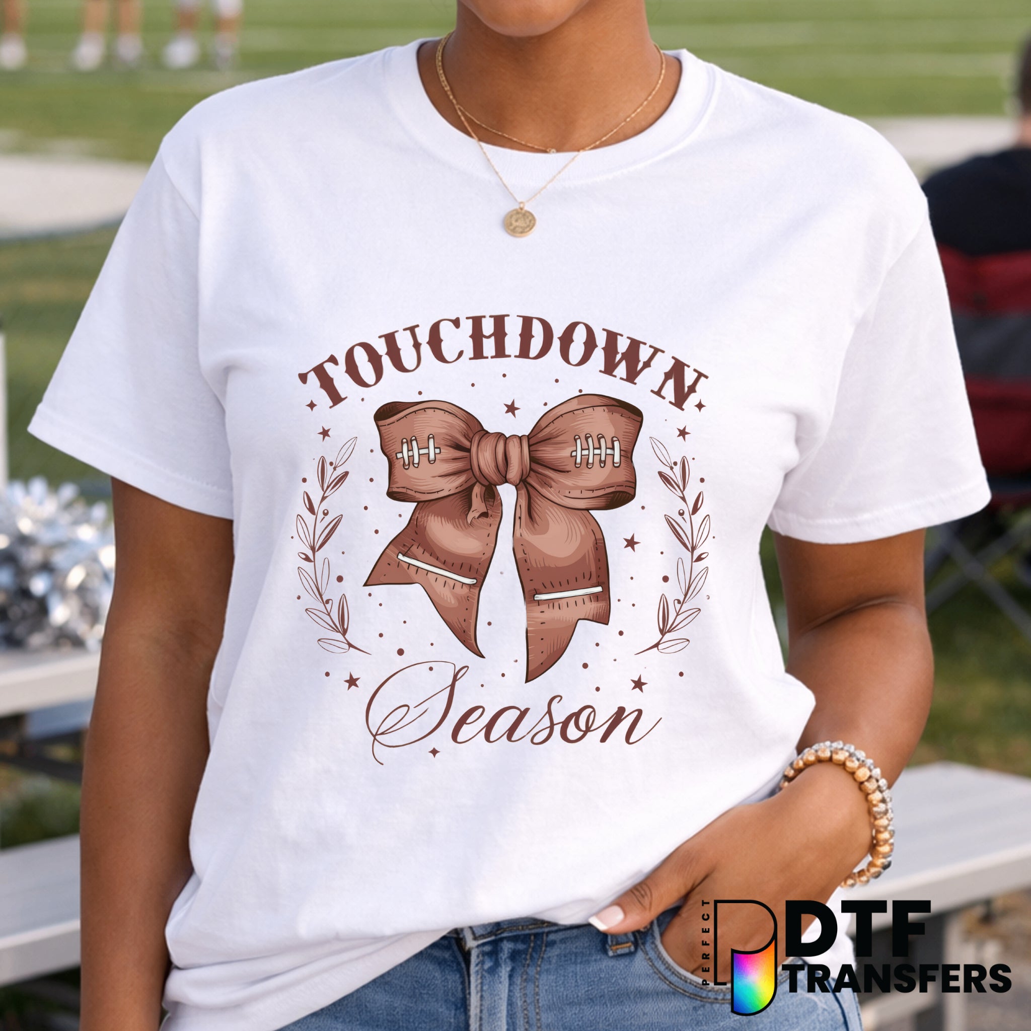 Touchdown Season Football Laurel – DTF Transfer