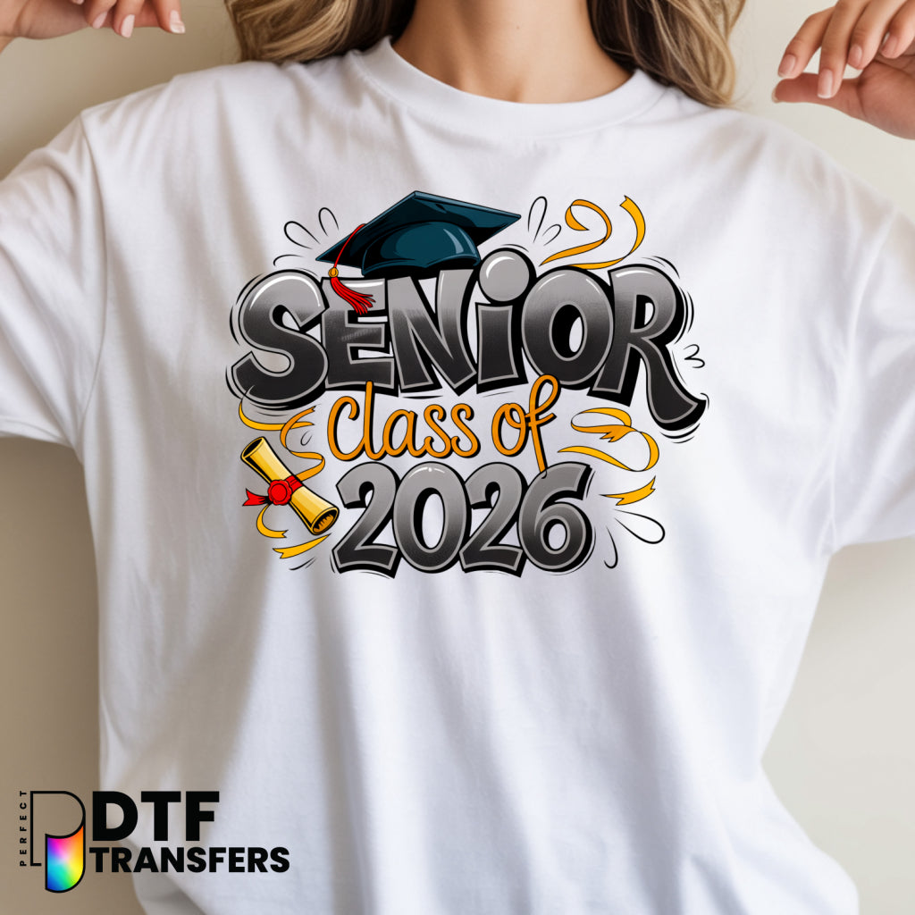 SENIOR CLASS OF 2026 GRAFFITI – Teacher DTF Transfer