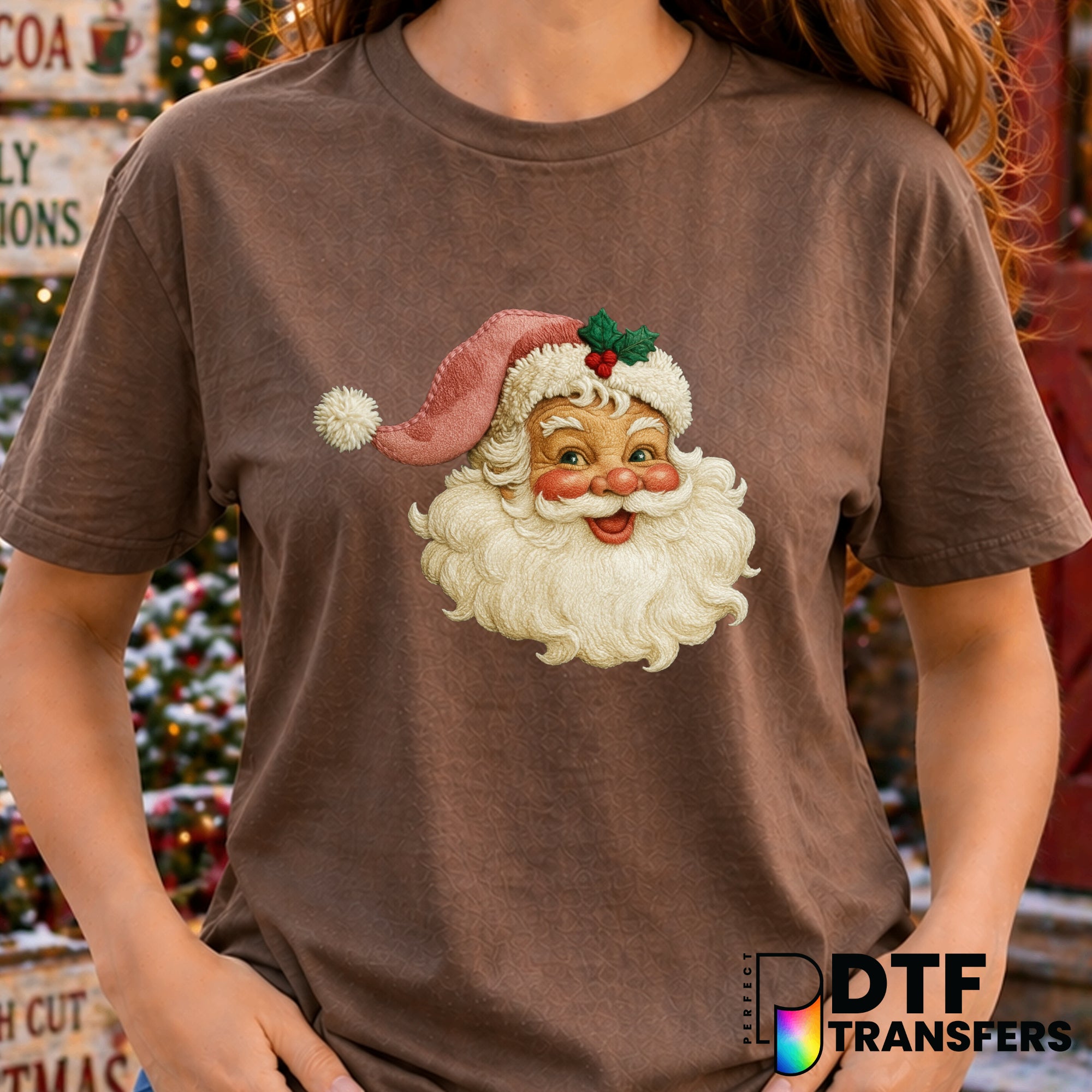 Retro Santa – Christmas DTF Transfer