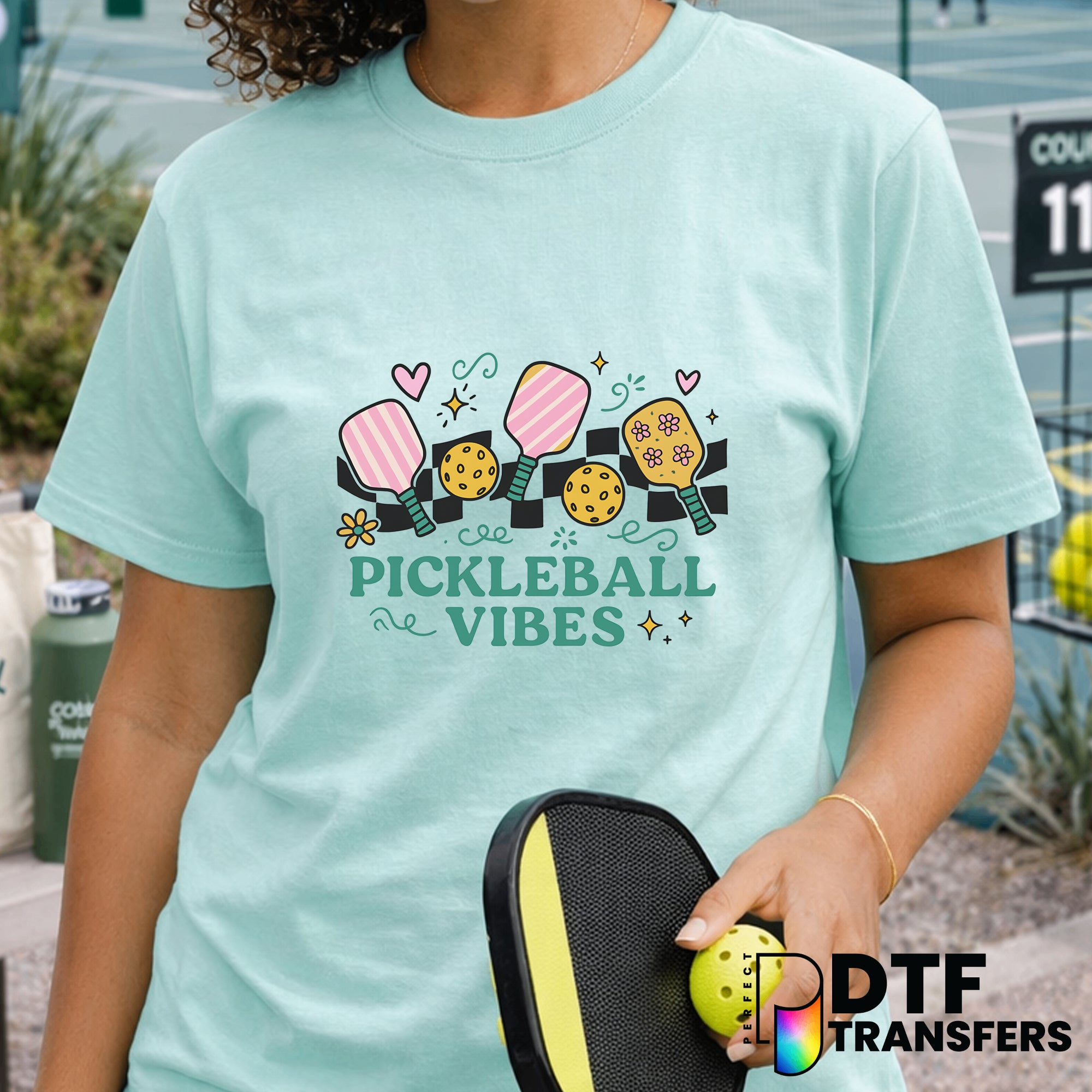 Pickleball Vibes – Pickleball DTF Transfer