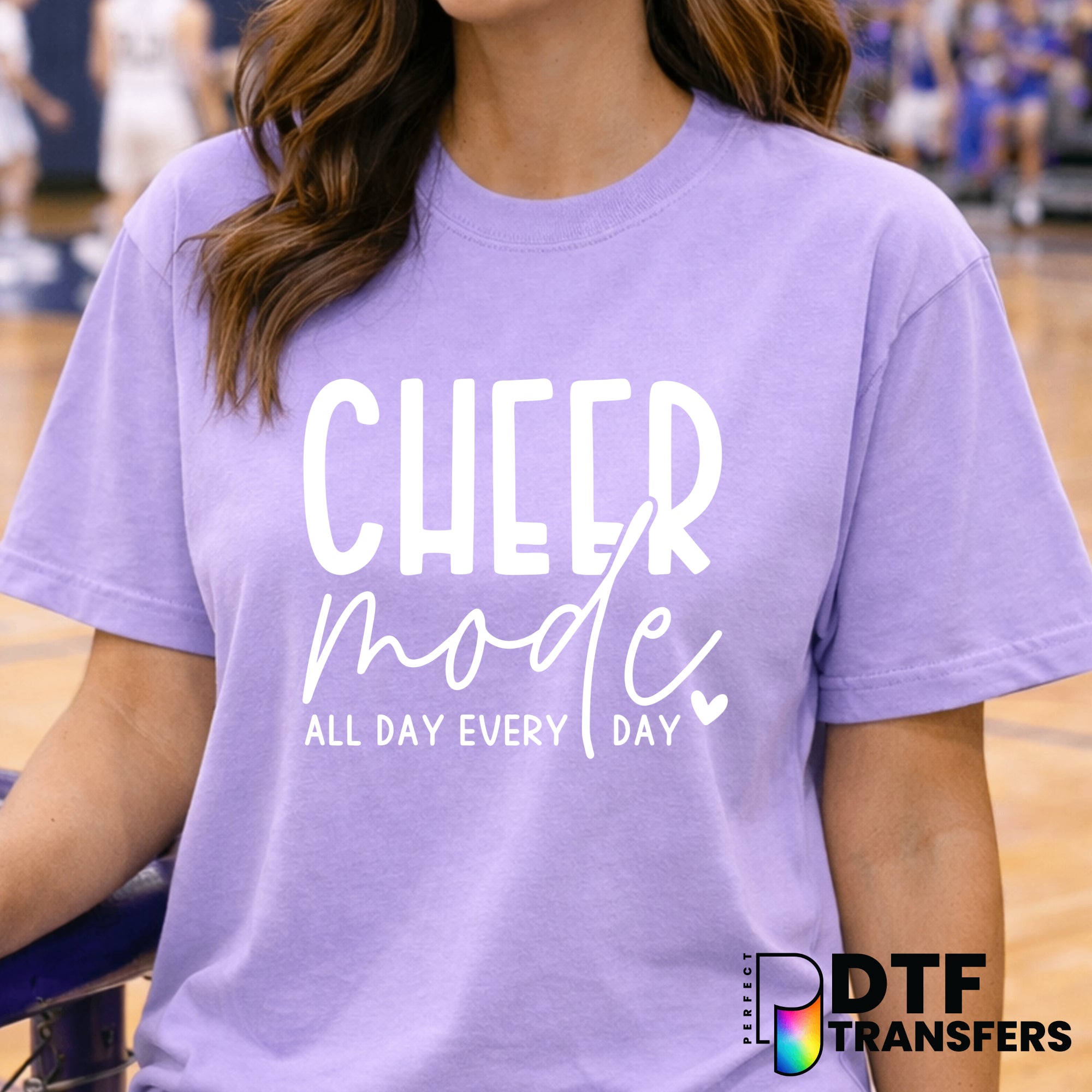 CHEER MODE All Day Every Day – Cheerleading DTF Transfer