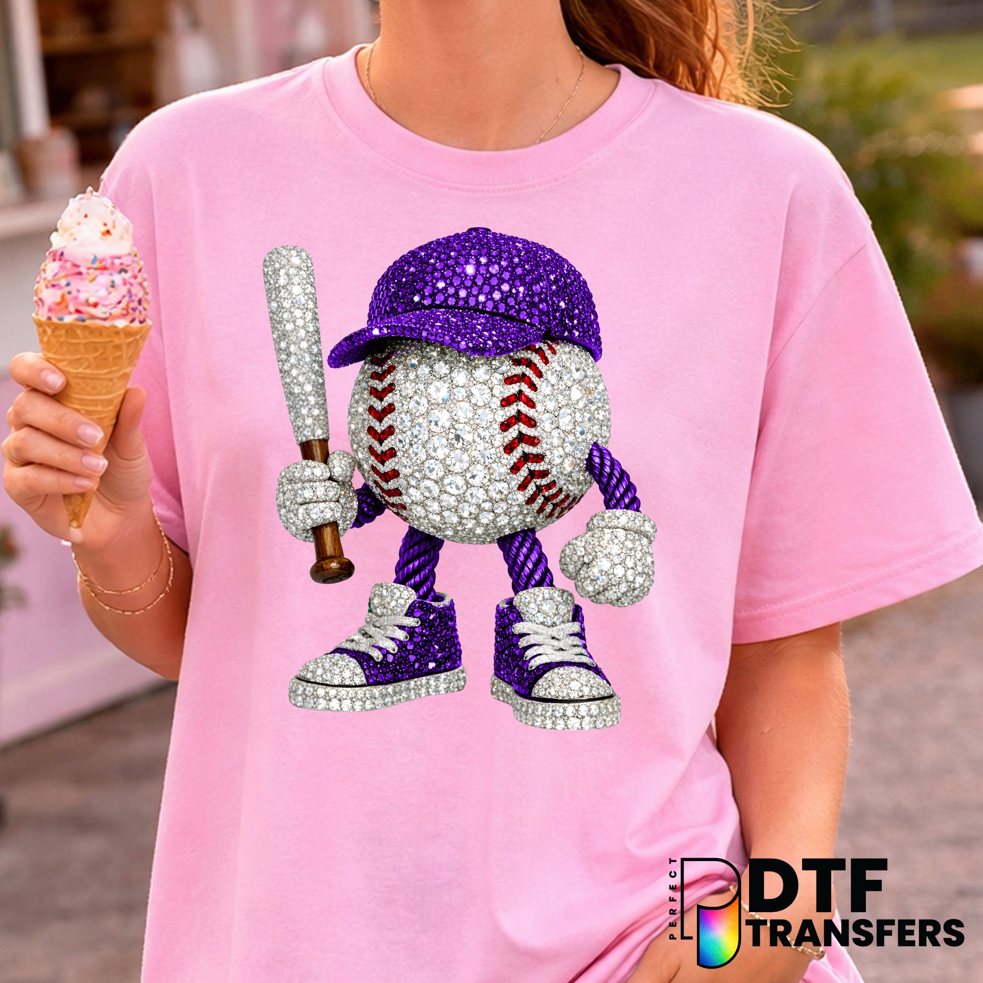 BASEBALL MOM – Baseball DTF Transfer