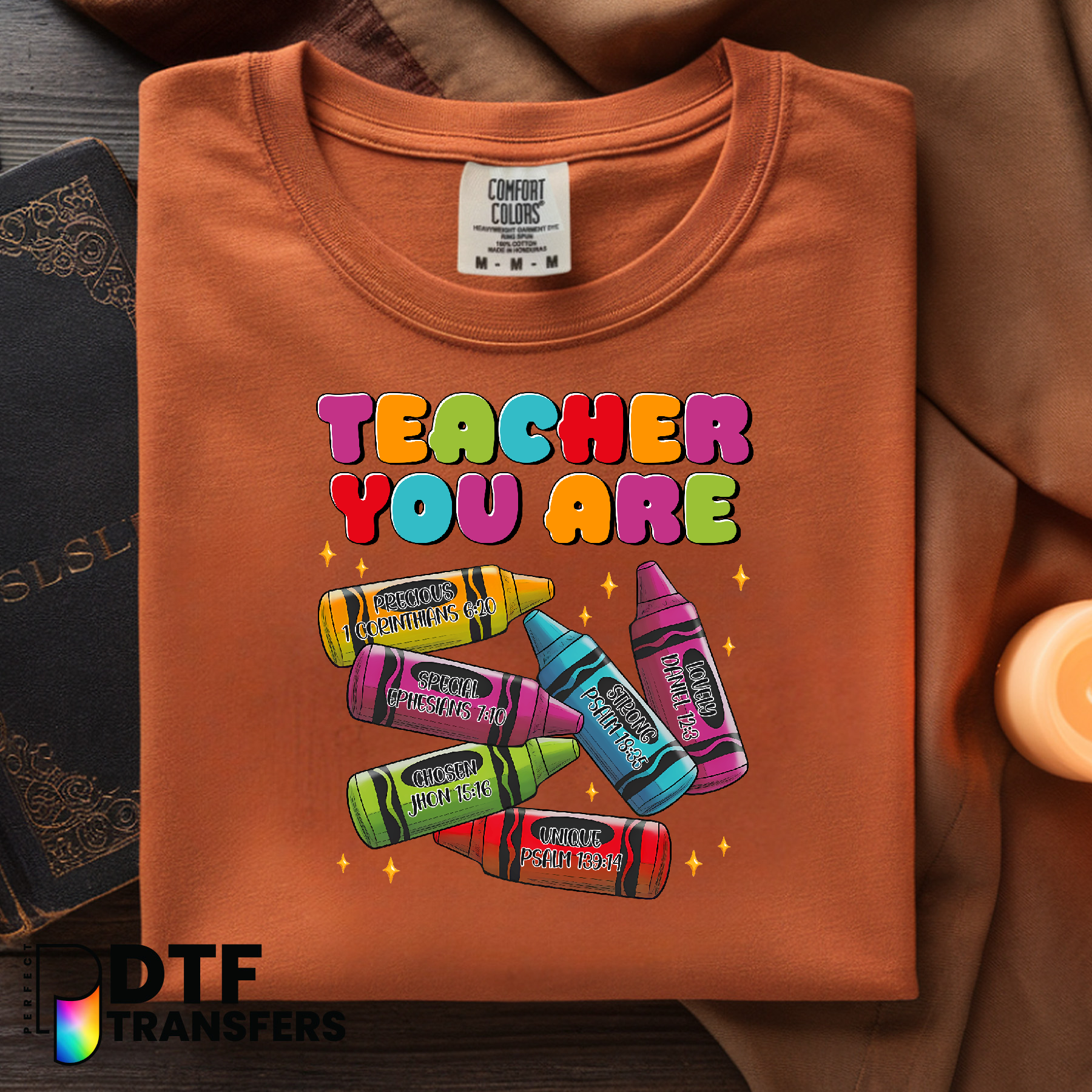 RELIGIOUS CRAYONS TEACHER – Teacher DTF Transfer