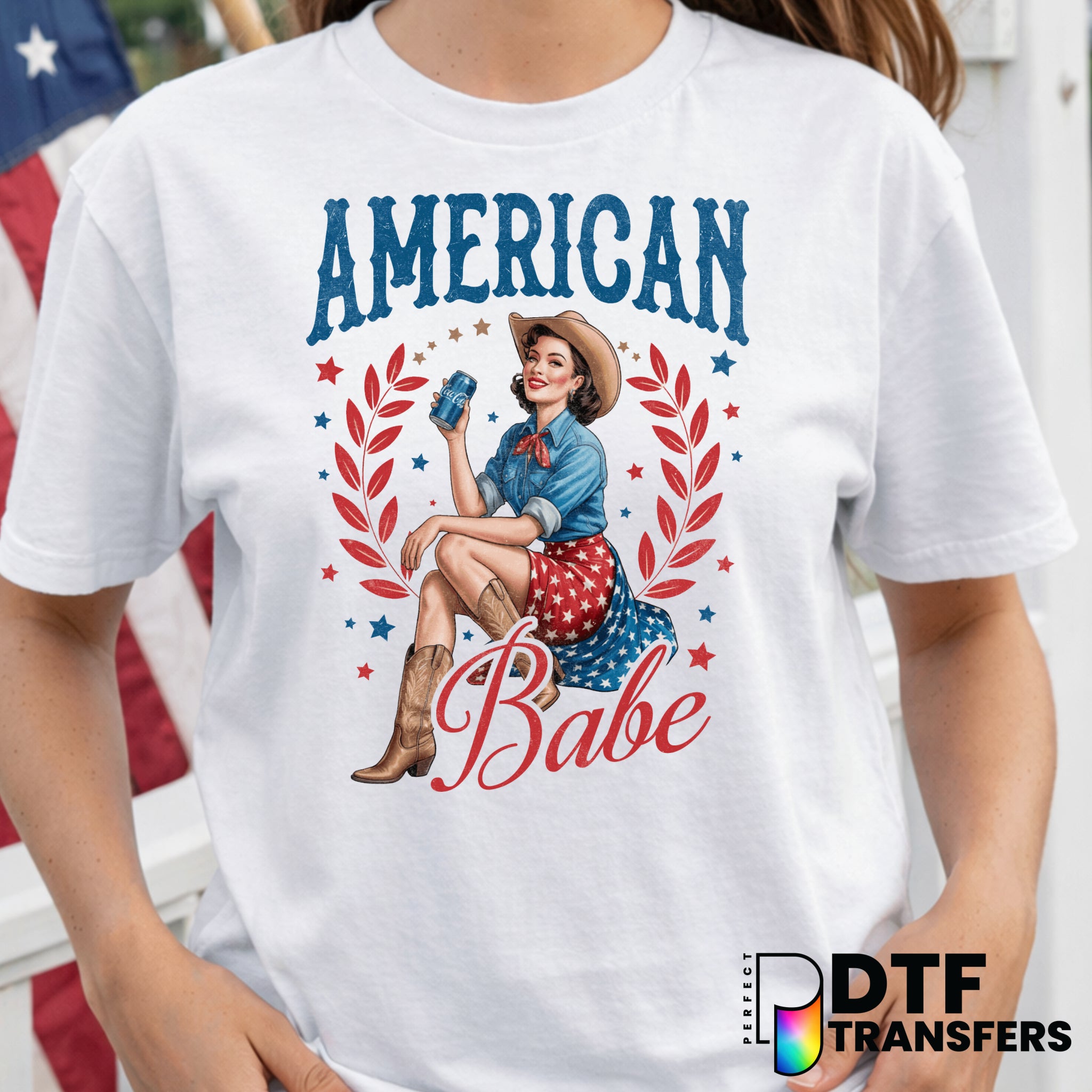 American Babe – Fourth of July DTF Transfer