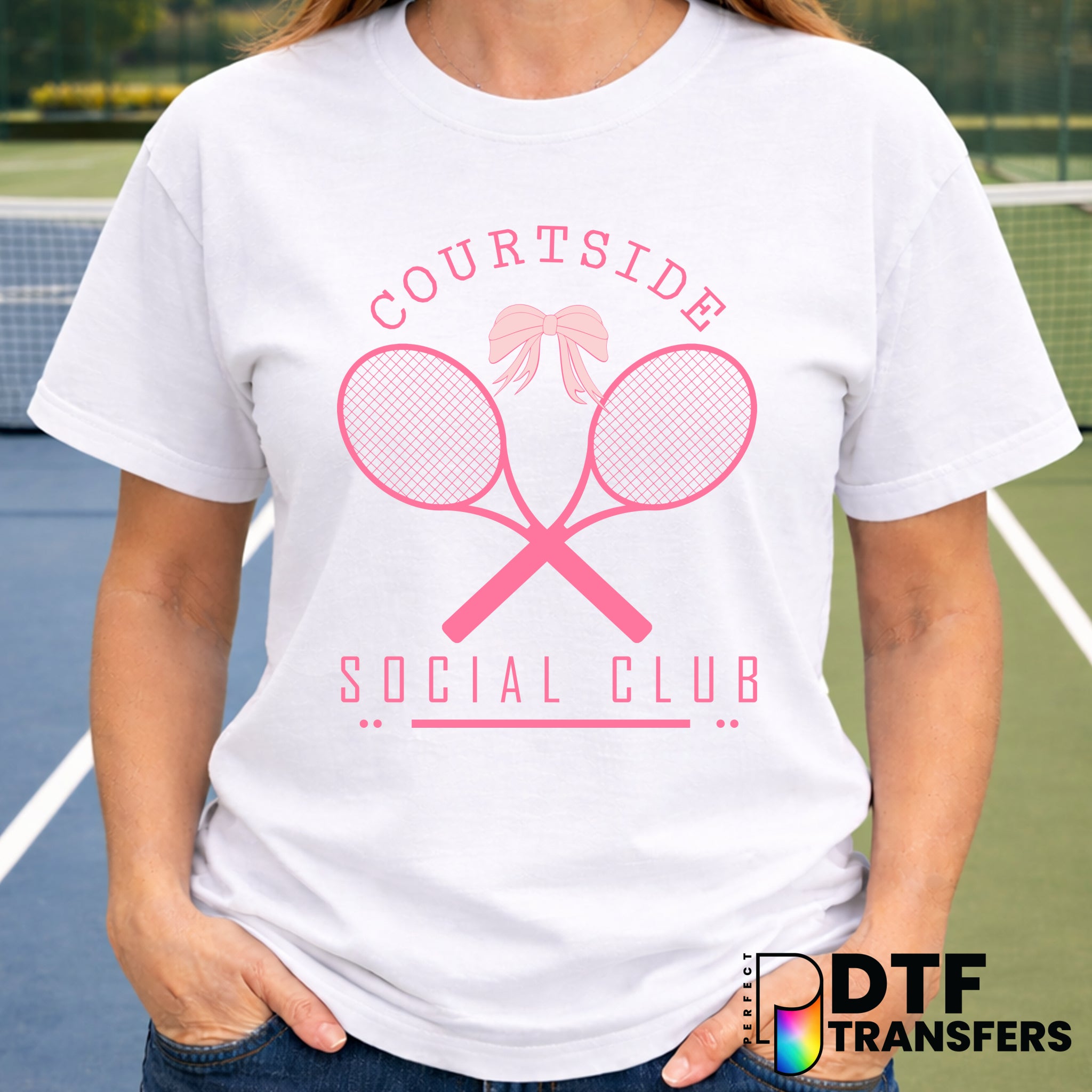 COURTSIDE SOCIAL CLUB TENNIS – Tennis DTF Transfer