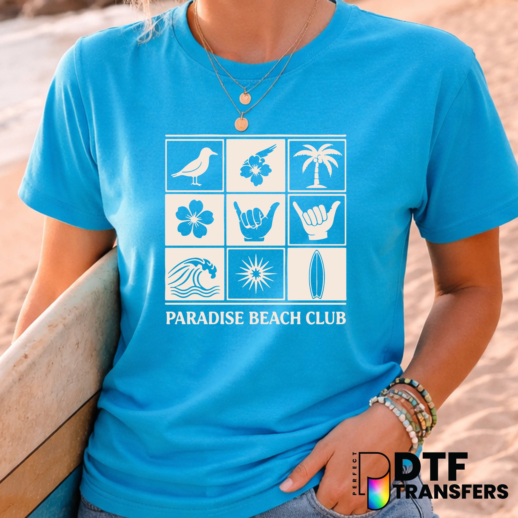 Paradise Beach Club Surfing Est. 1978 – Surfing DTF Transfer
