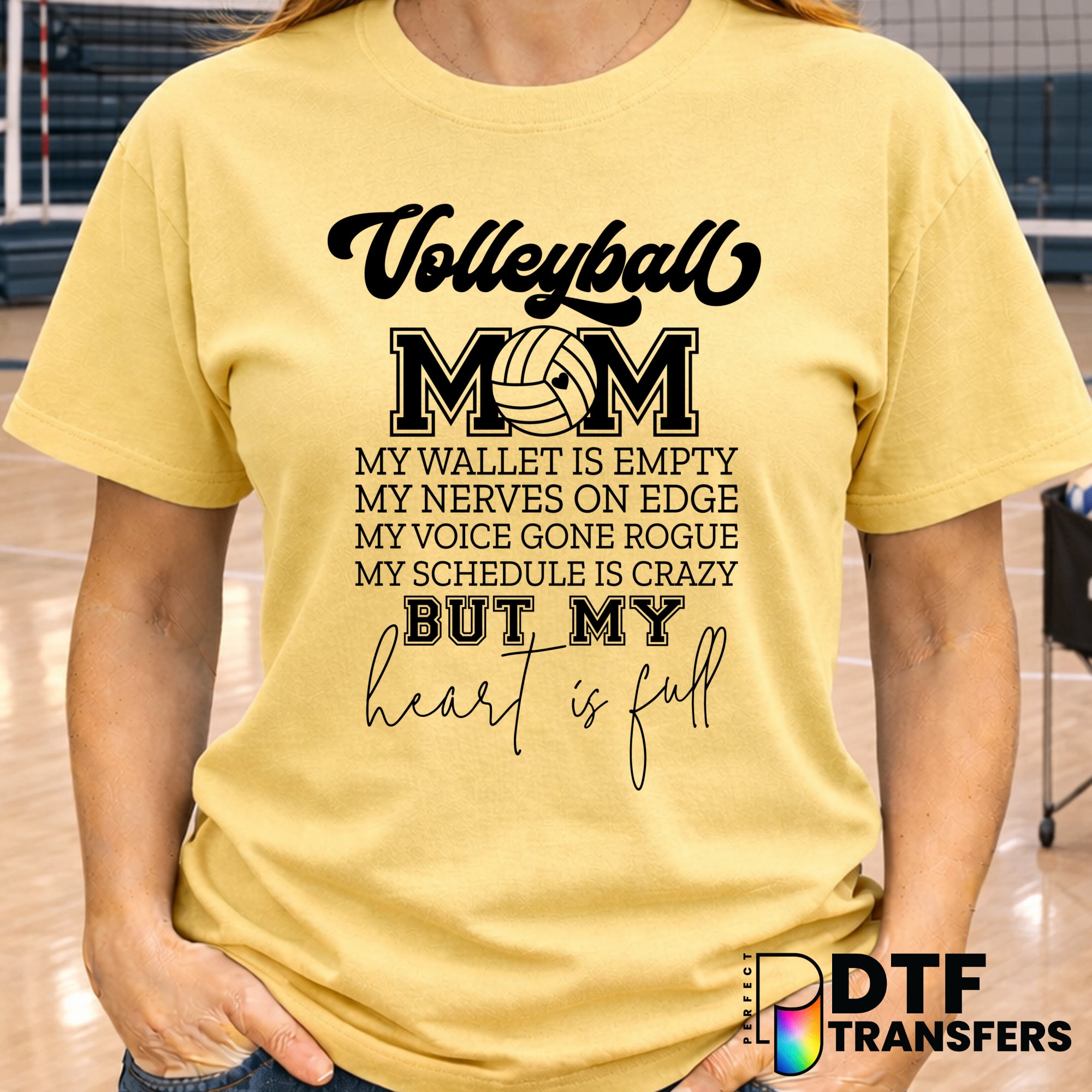VOLLEYBALL MOM – Volleyball DTF Transfer