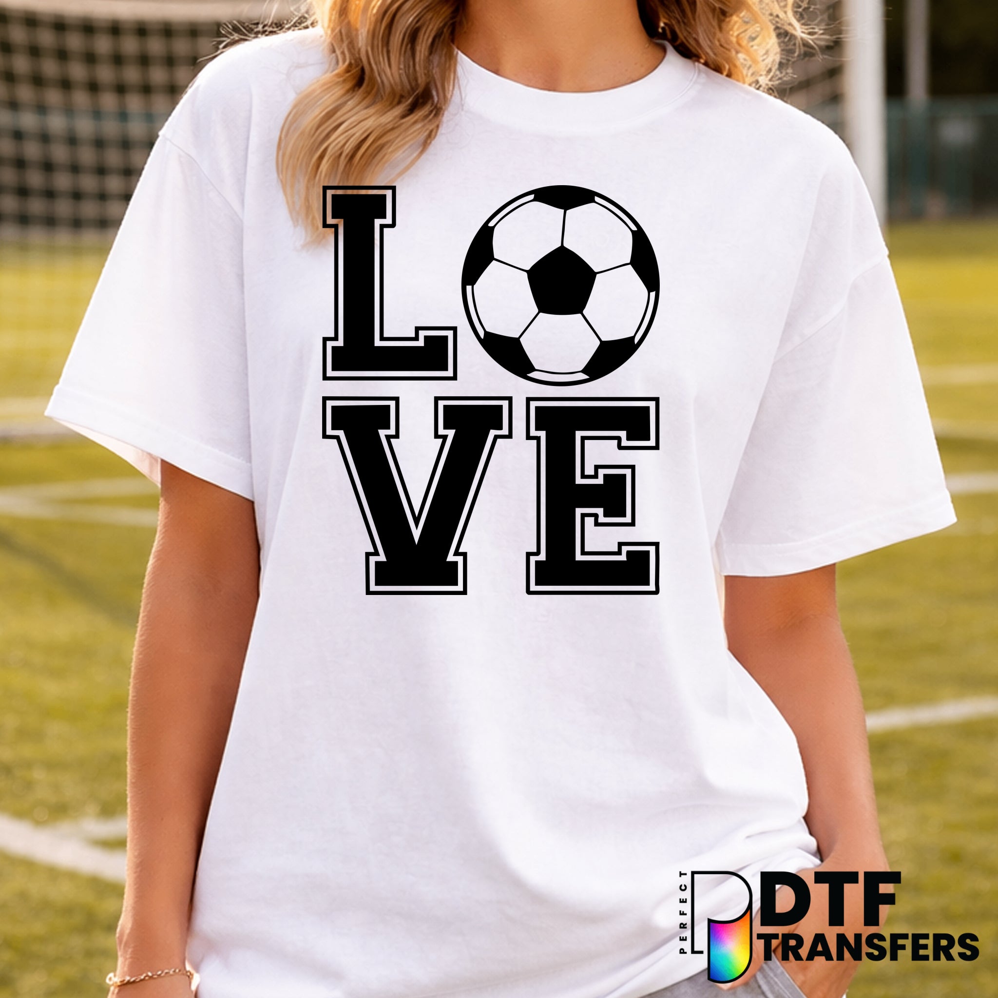 LOVE Soccer Ball – Soccer DTF Transfer