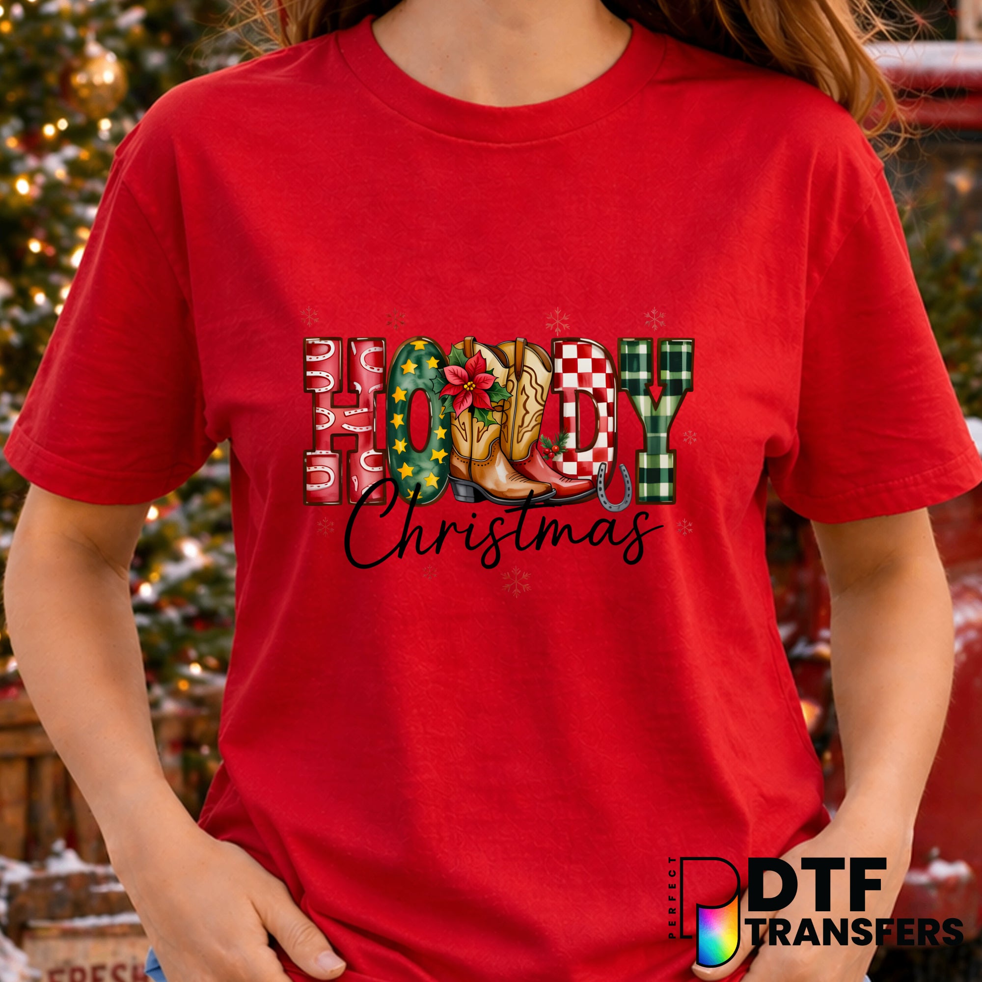 Howdy Christmas – Christmas DTF Transfer