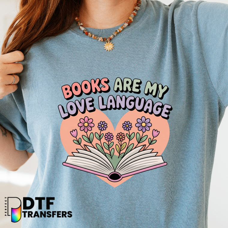 Books Are My Love Language – Teacher DTF Transfer
