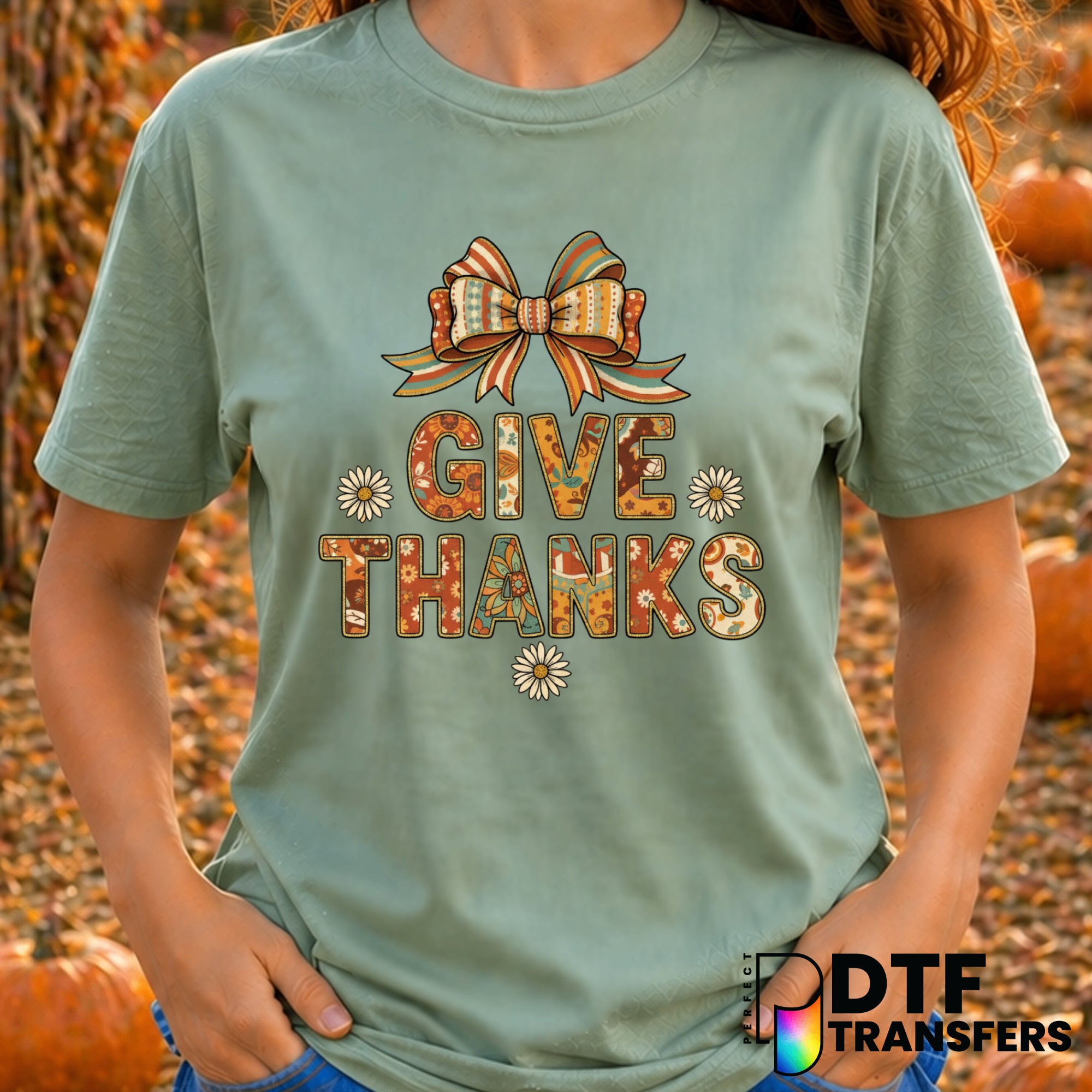 Give Thanks – Thanksgiving DTF Transfer