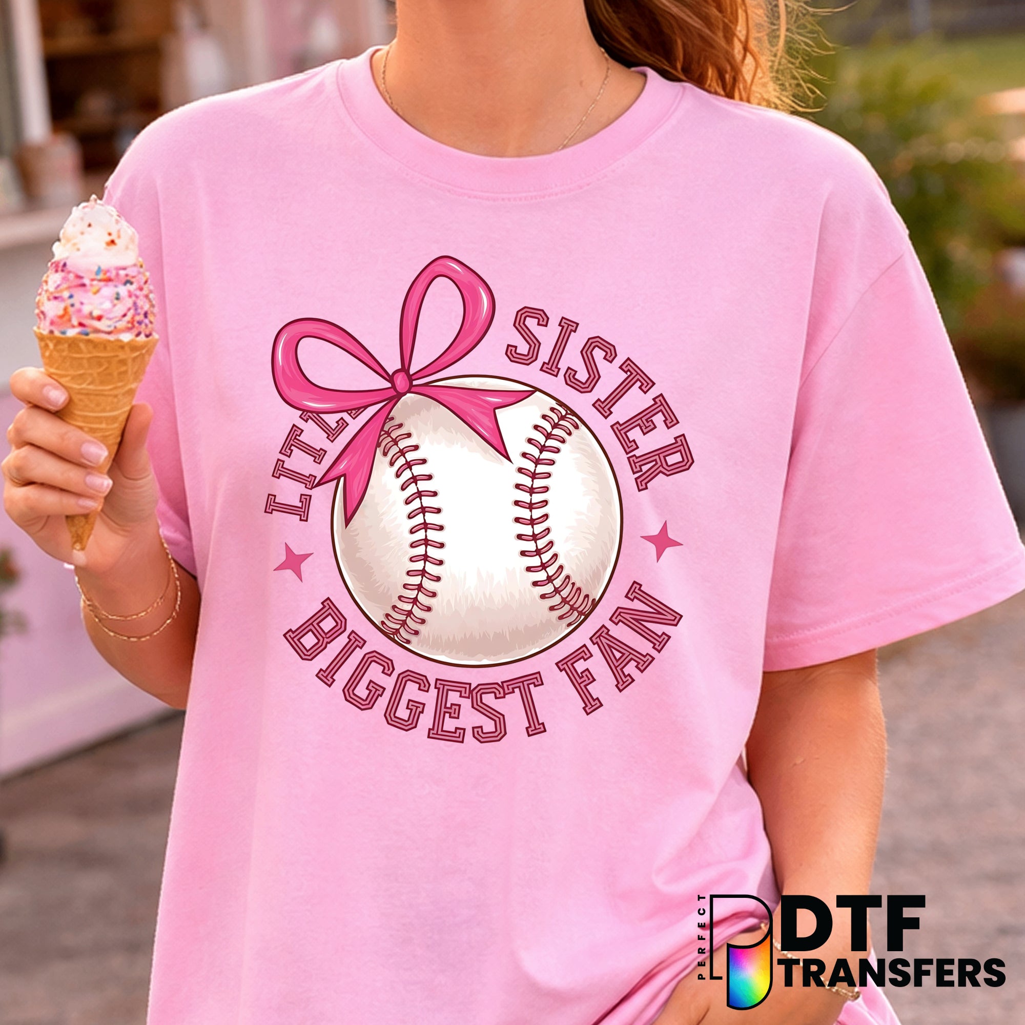 Little Sister – Baseball DTF Transfer
