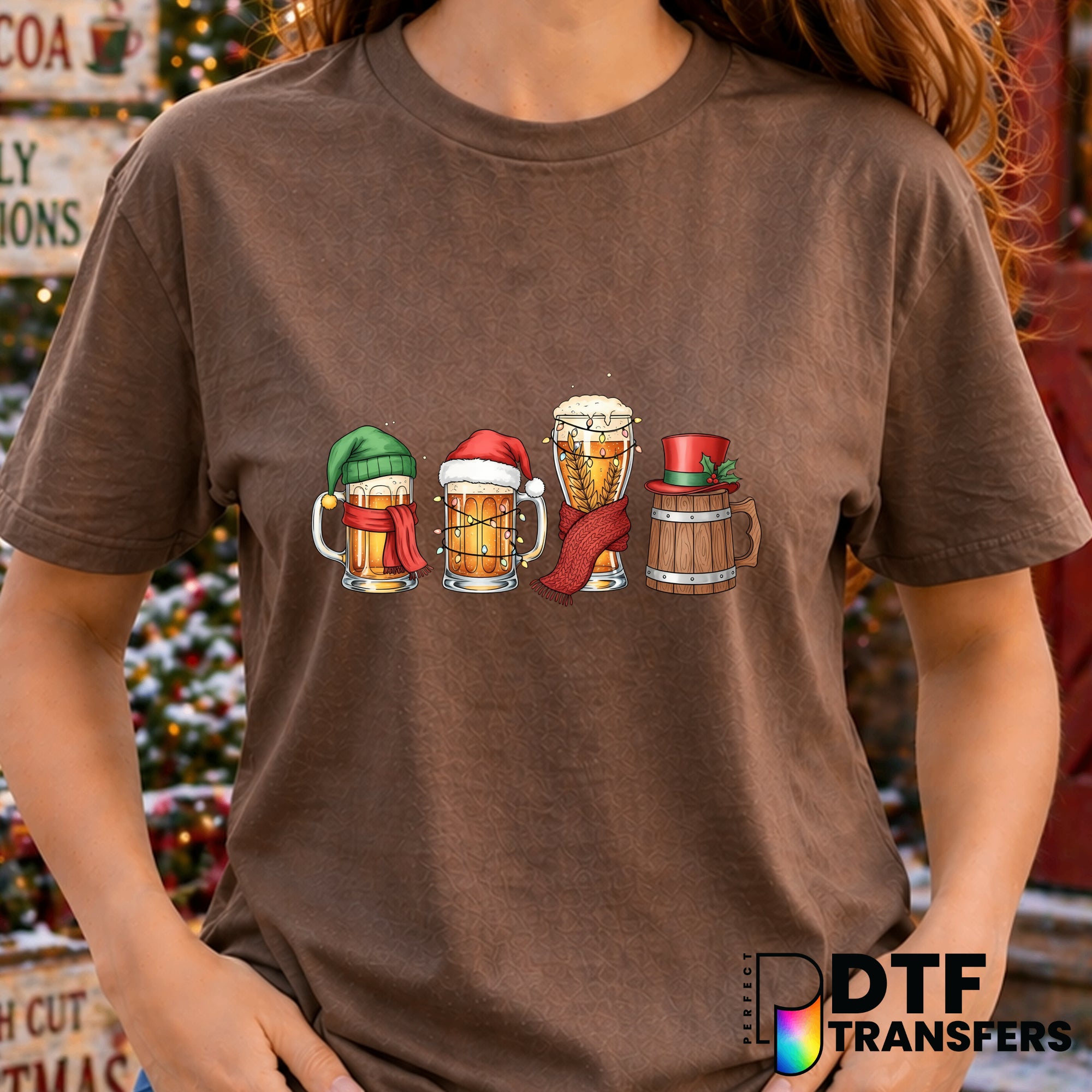 HAVE A BEER-Y CHRISTMAS – Christmas DTF Transfer