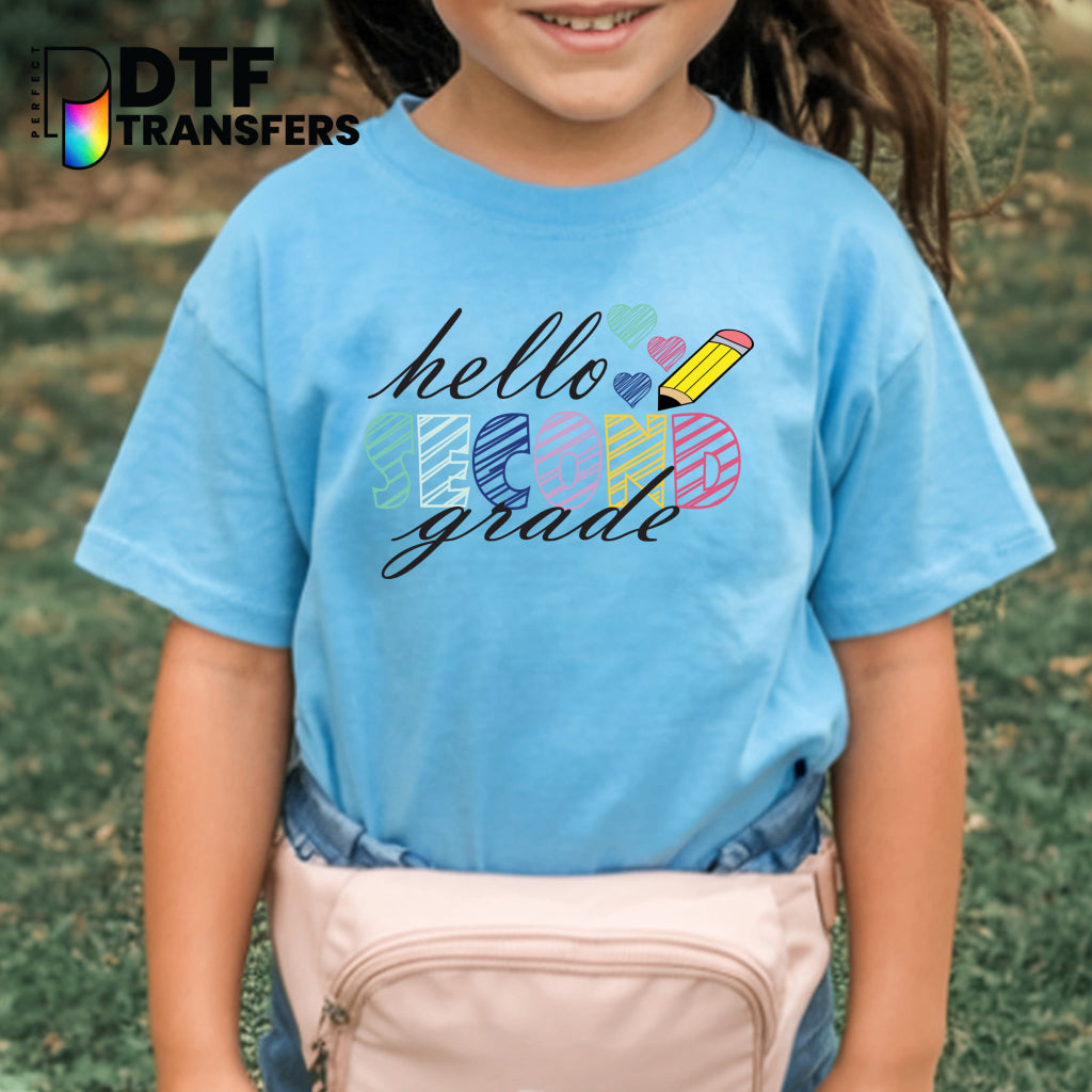 Hello Second Grade – Teacher DTF Transfer