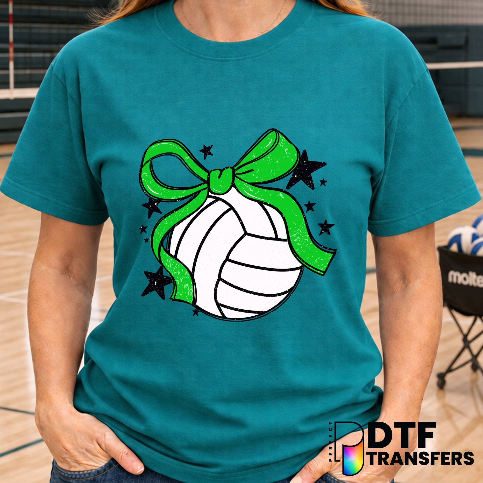 Cute Volleyball Coquette – Volleyball DTF Transfer