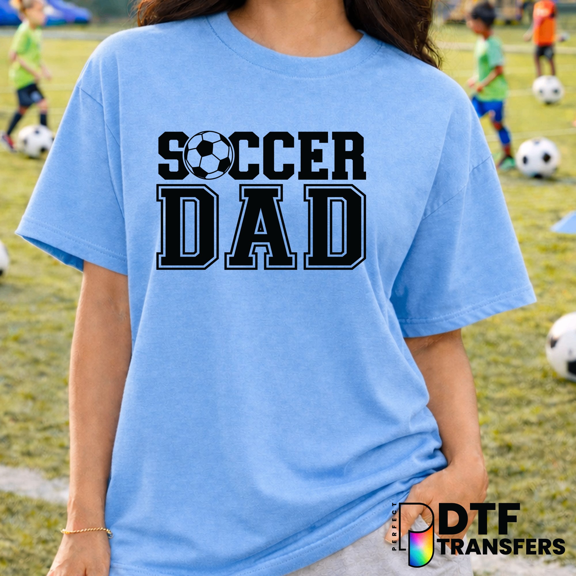 SOCCER DAD VARSITY – Soccer DTF Transfer