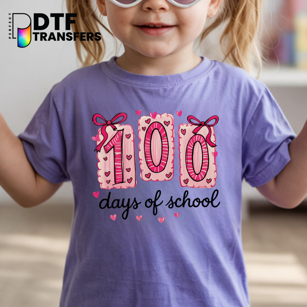100 Days of School – Teacher DTF Transfer