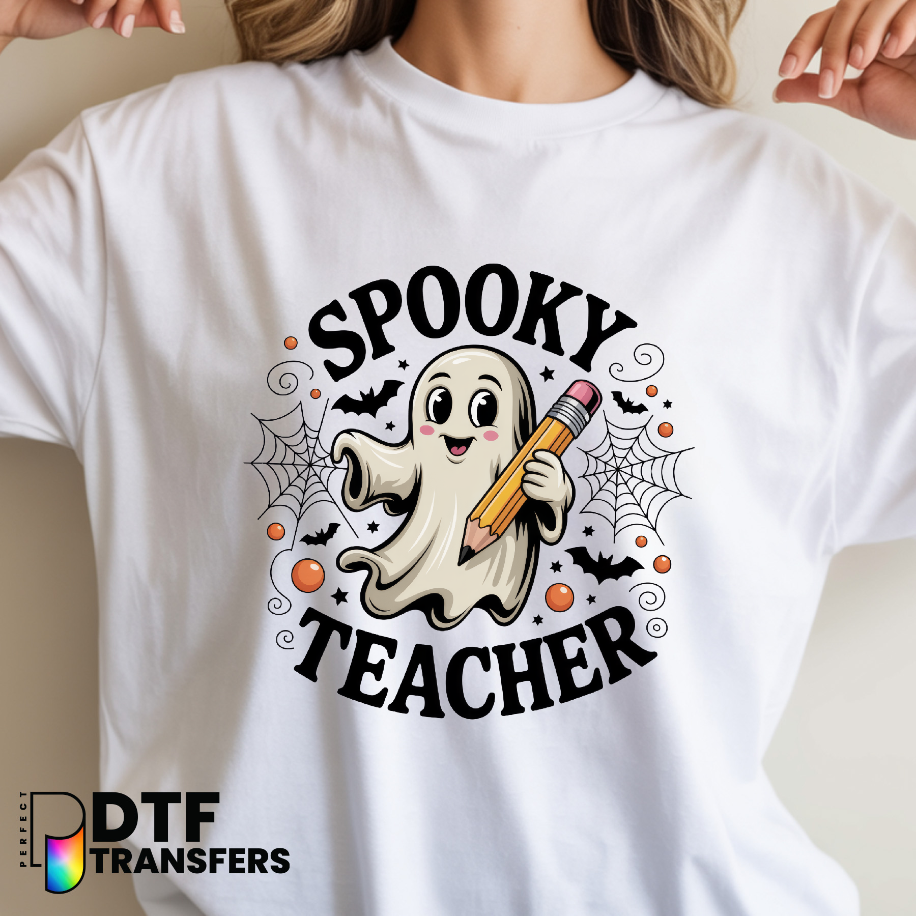 Halloween Spooky Teacher – Teacher DTF Transfer
