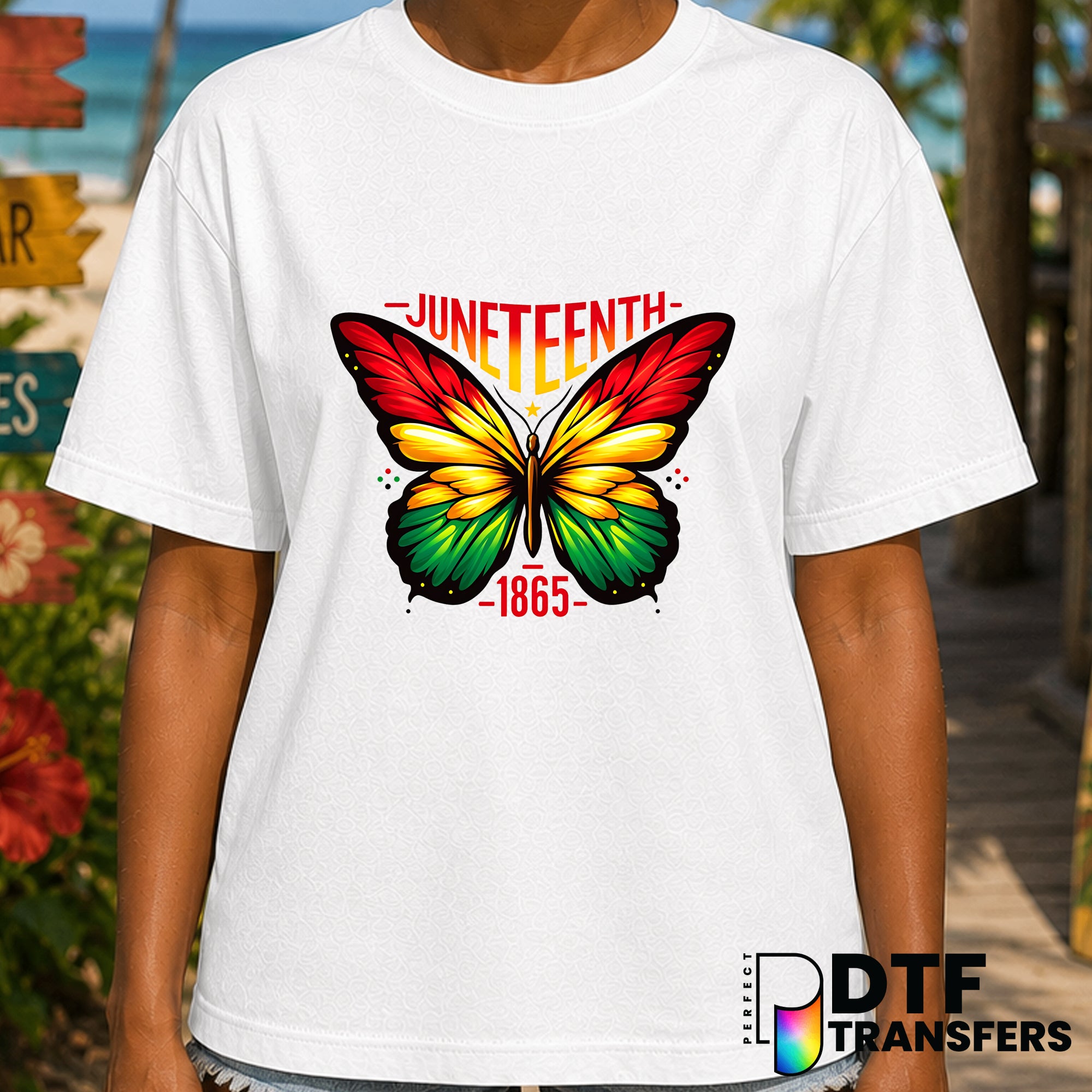 Juneteenth Butterflies 1865 Colorful Black History – Black History Month DTF Transfer