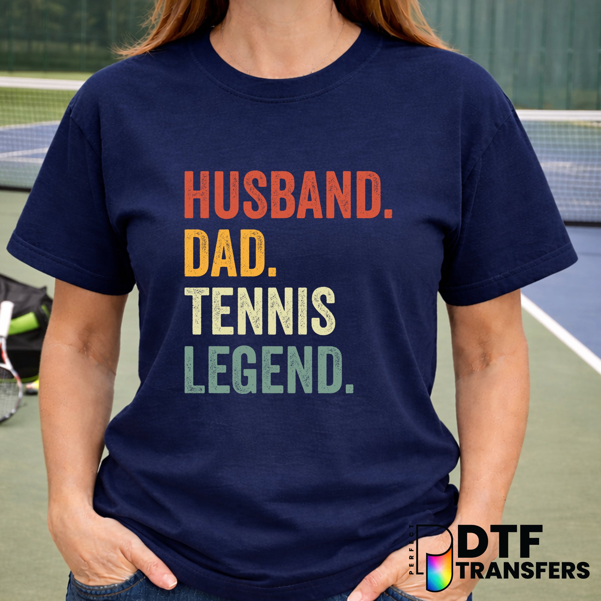 HUSBAND DAD TENNIS LEGEND – Tennis DTF Transfer