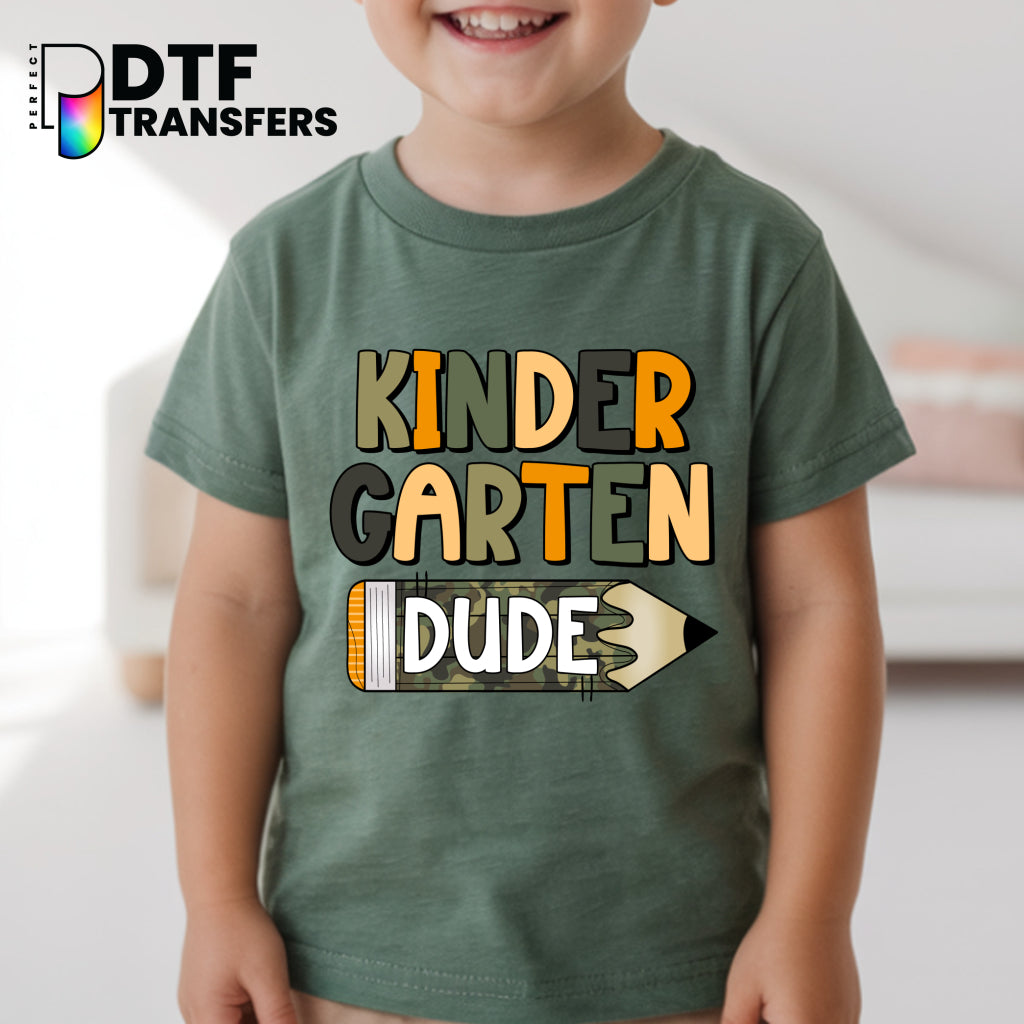 KINDERGARTEN SCHOOL DUDE PRE K – Teacher DTF Transfer