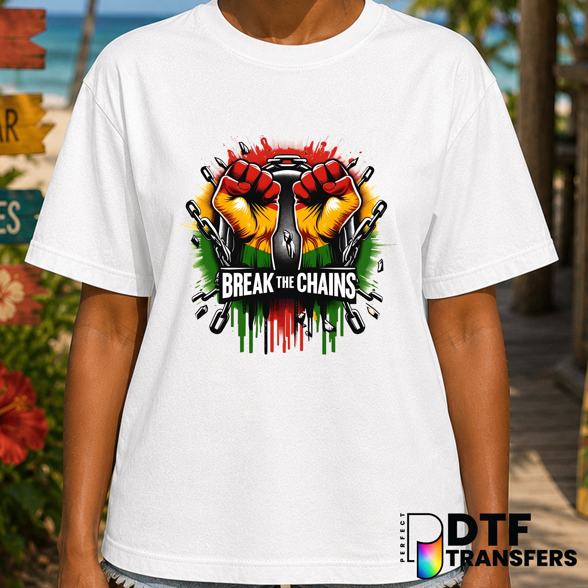 Black History Month Distressed Text – DTF Transfer
