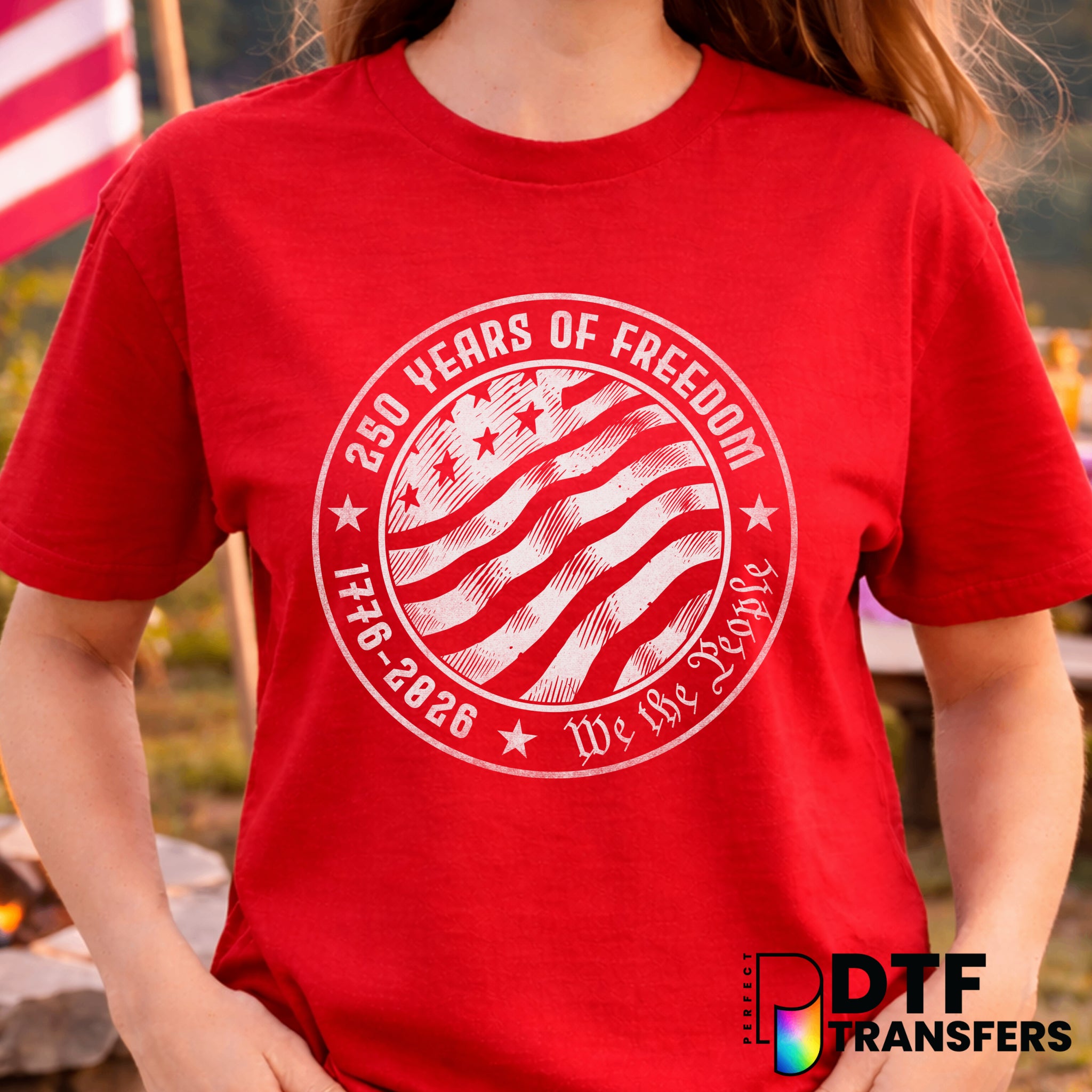 250 Years of Freedom – Fourth of July DTF Transfer