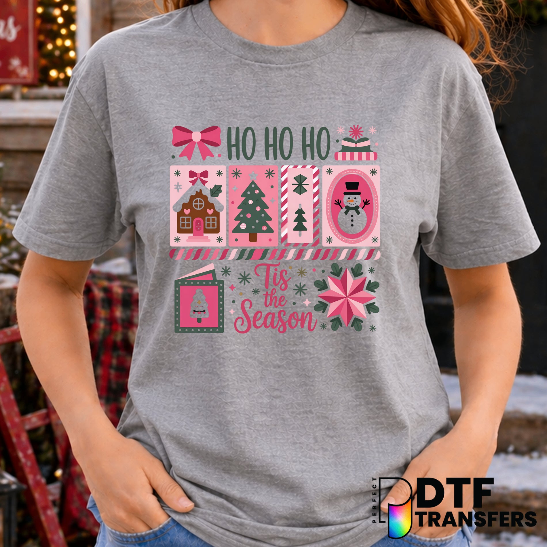 Ho Ho Ho Tis The Season – Christmas DTF Transfer