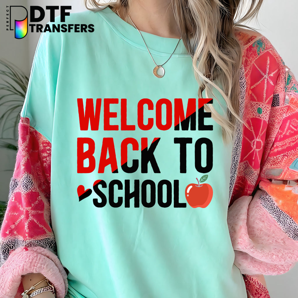 Welcome Back to School – Teacher DTF Transfer