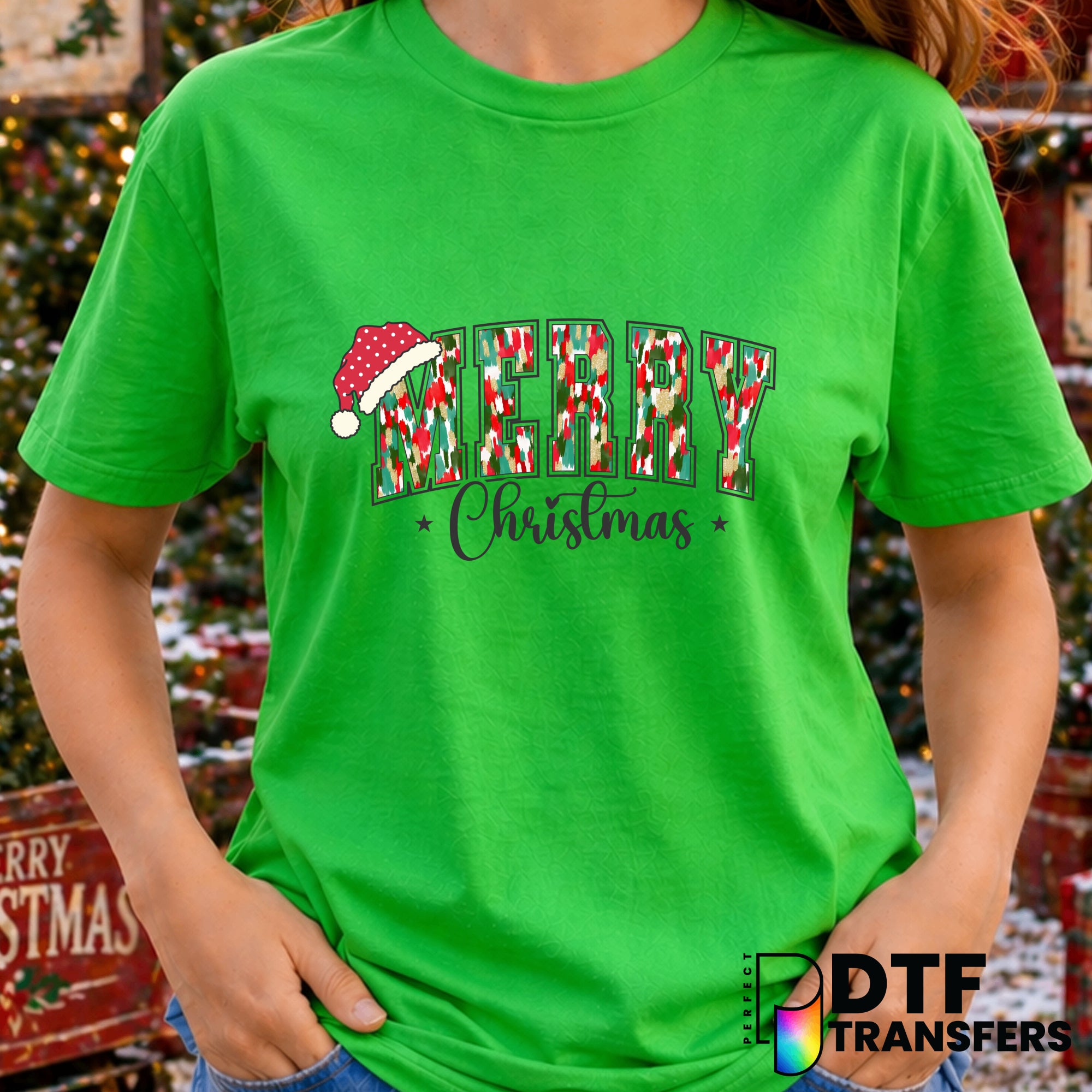 Merry Christmas – Christmas DTF Transfer