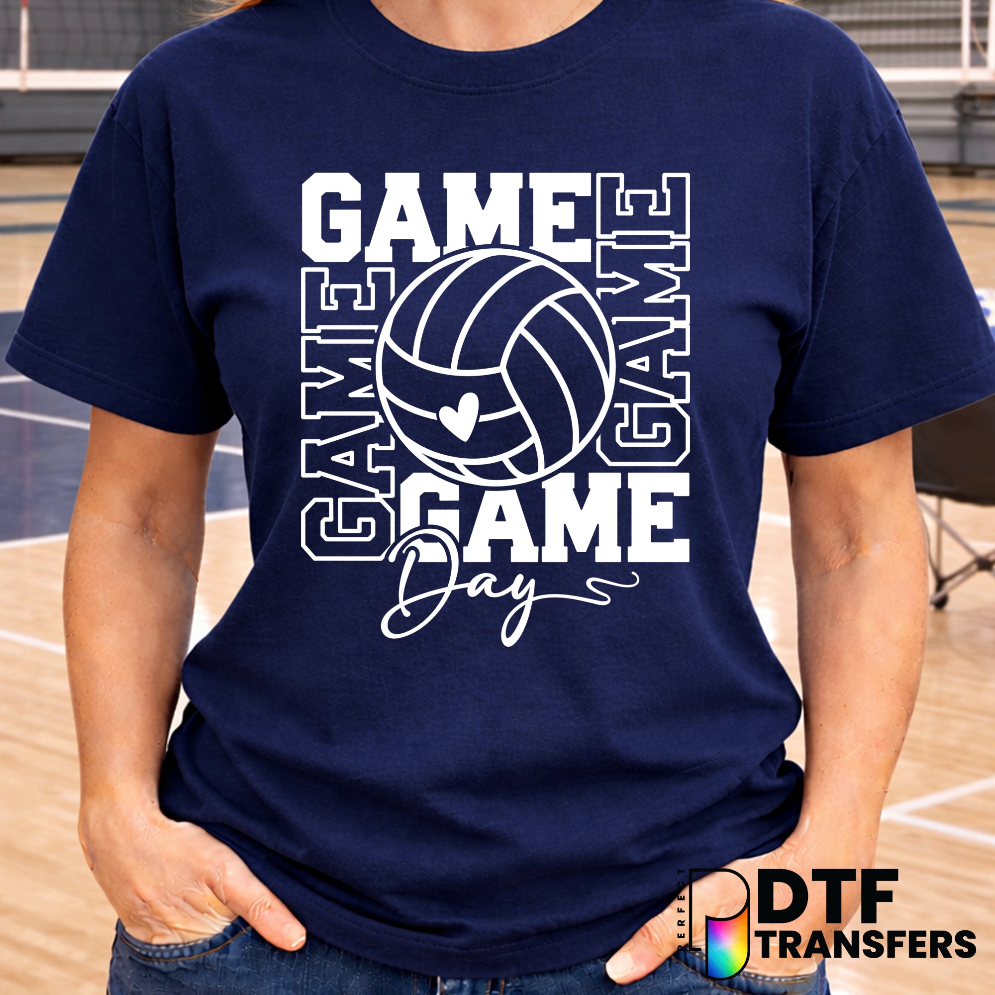 Game Day Volleyball – Volleyball DTF Transfer
