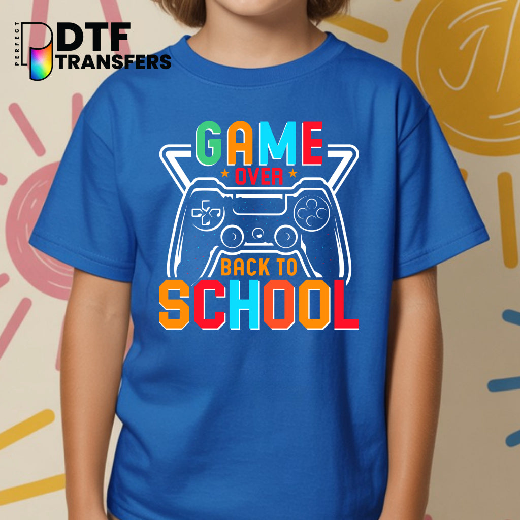 GAME OVER Back to School – Teacher DTF Transfer
