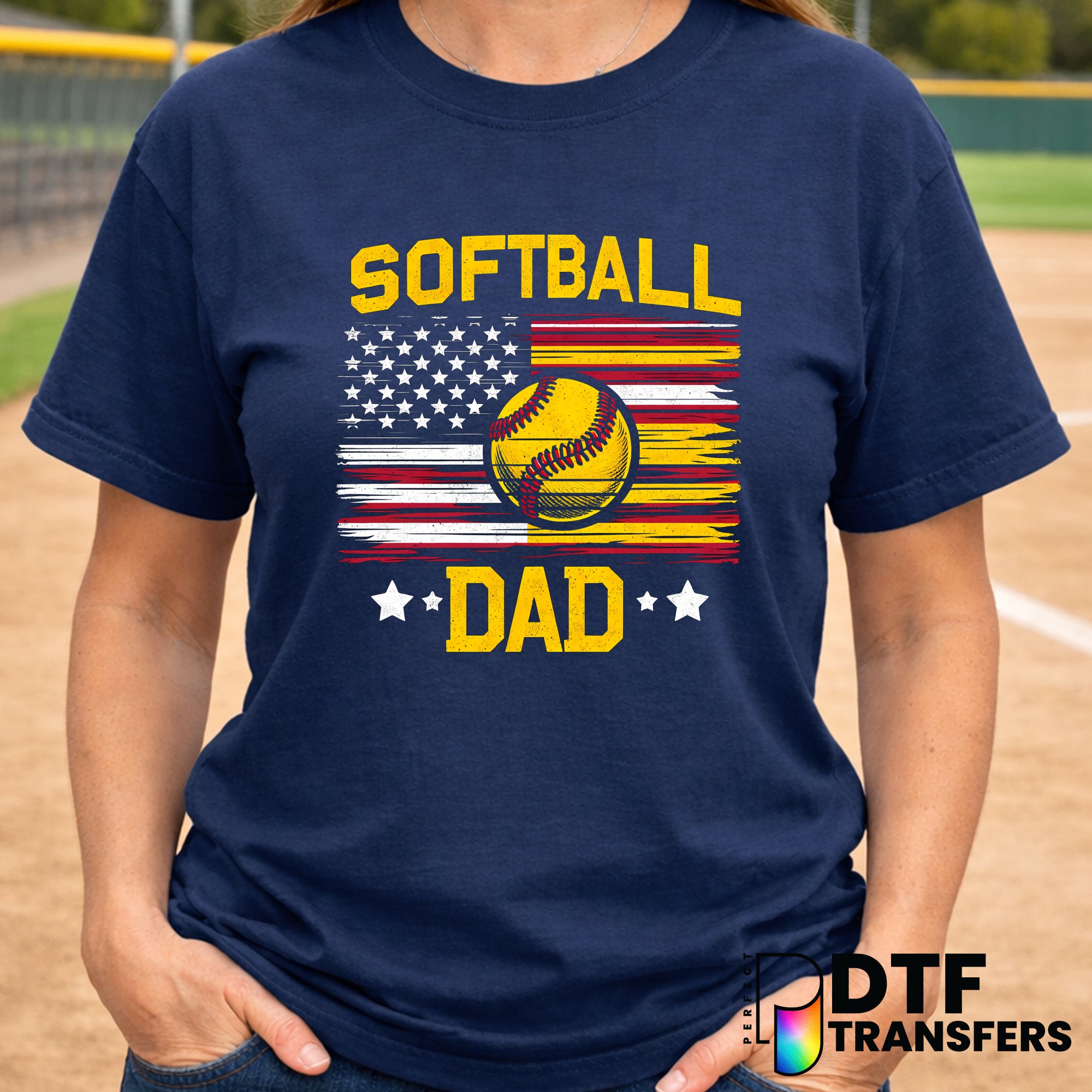 SOFTBALL DAD – Softball DTF Transfer