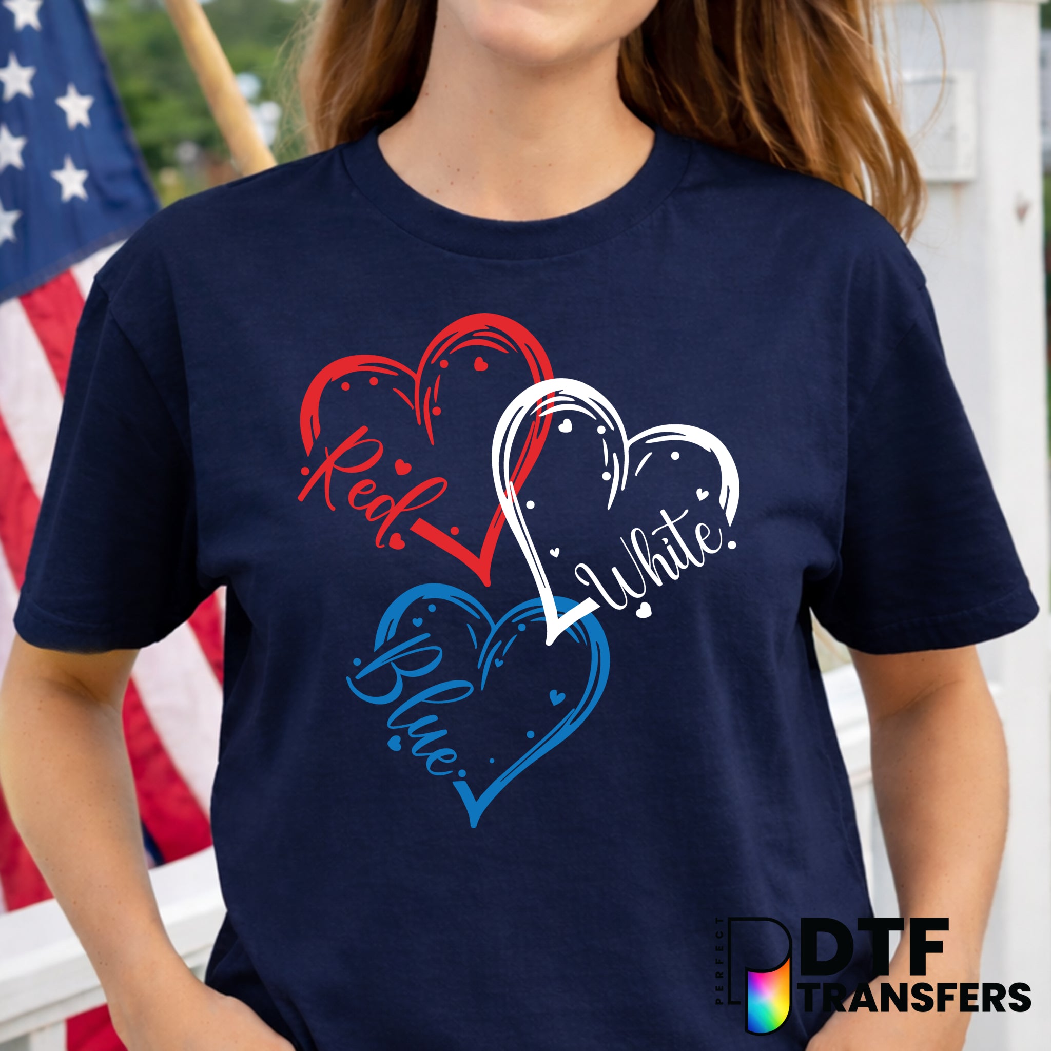 Red White and Blue – Fourth of July DTF Transfer
