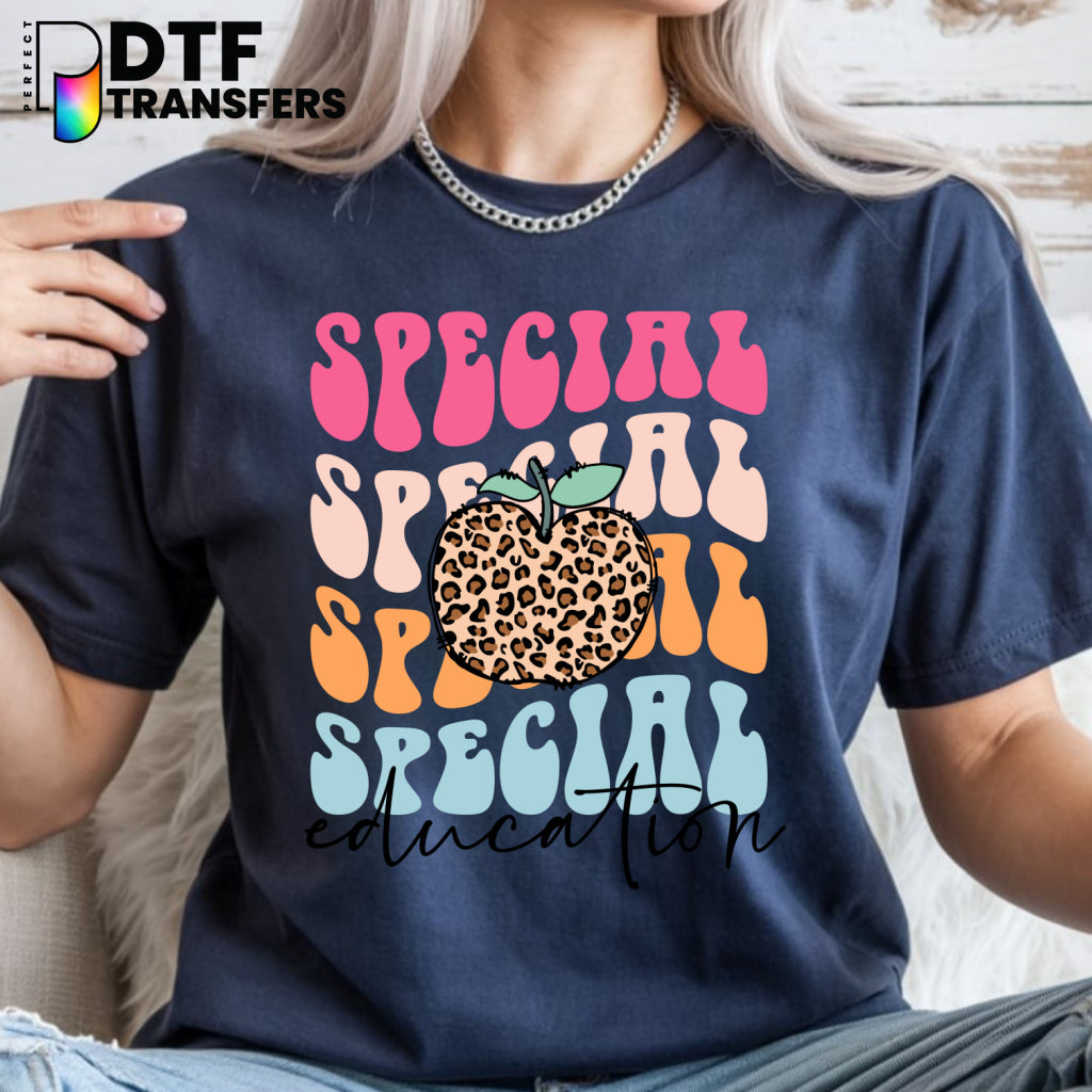 "Special Education" Leopard Stacked – Special Education DTF Transfer
