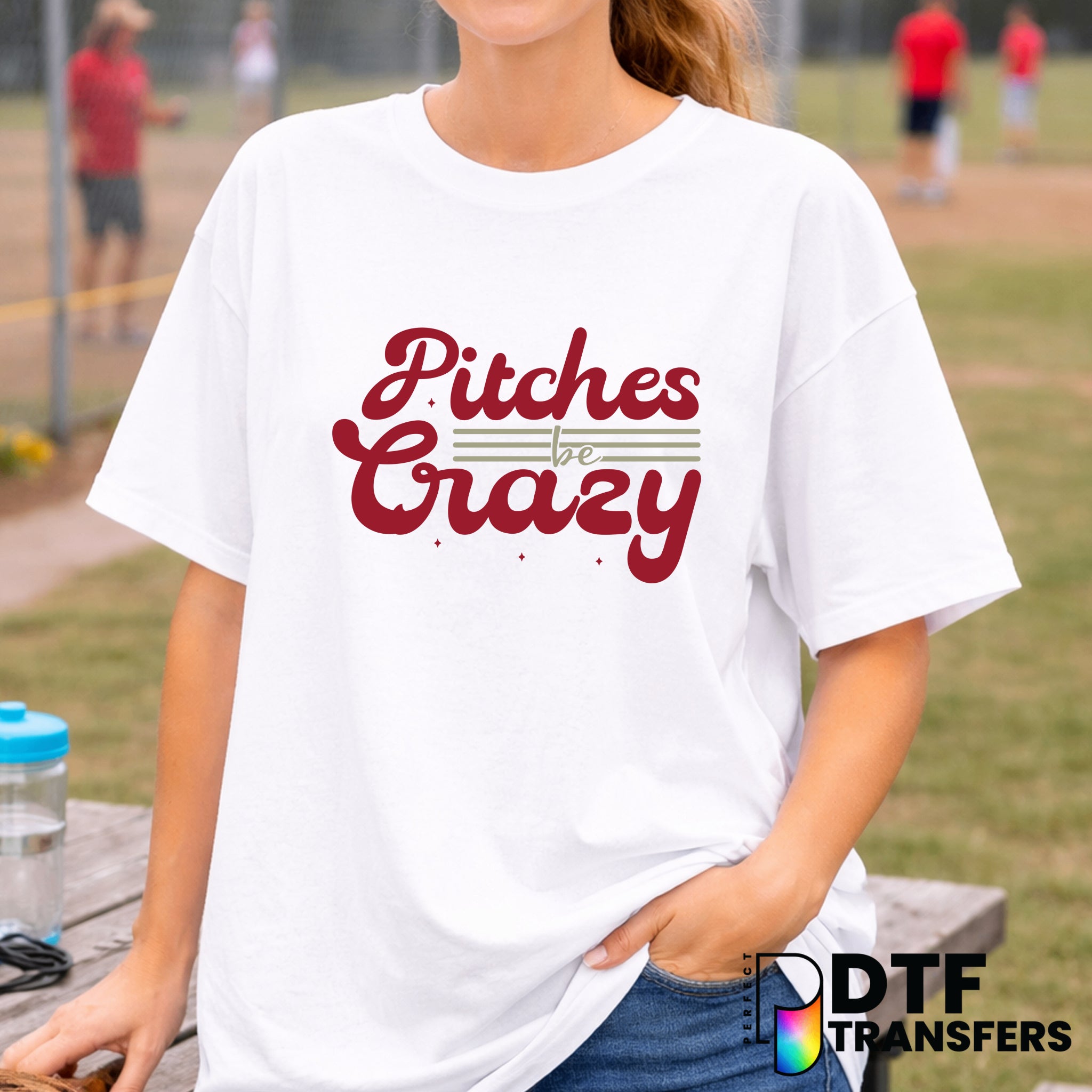 Pitches Be Crazy – Baseball DTF Transfer
