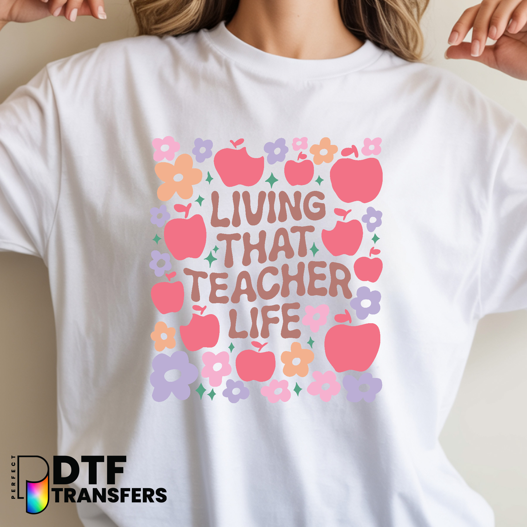 Boho Living that Teacher Life Teacher. – Teacher DTF Transfer