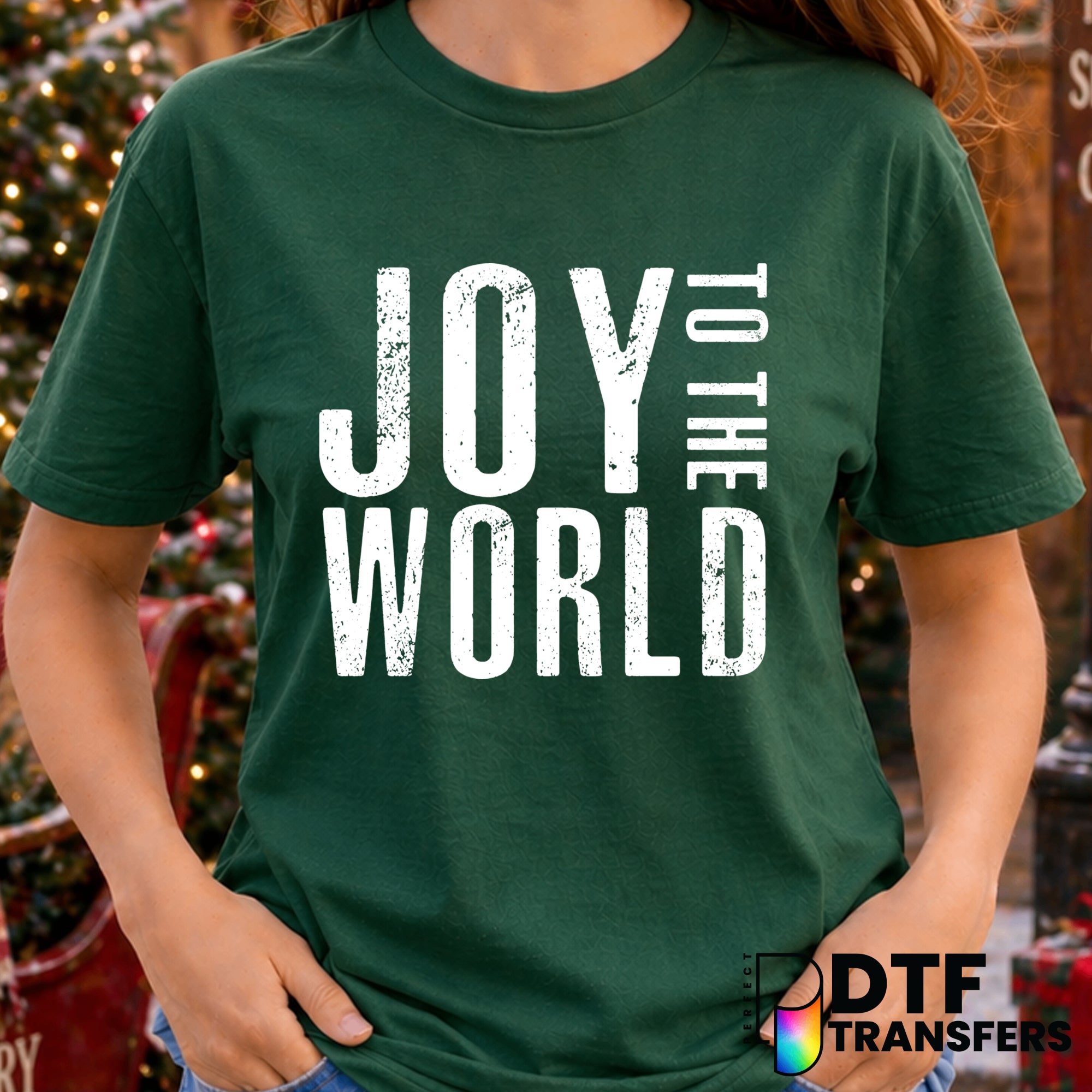 Joy to The World – Christmas DTF Transfer
