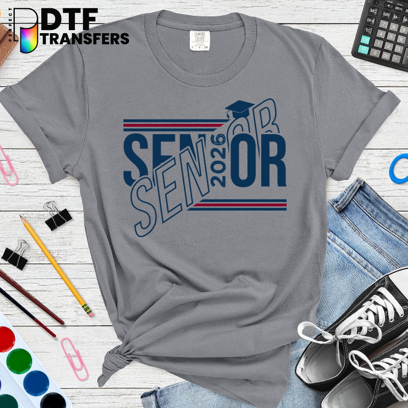 Senior 2026 Graduation Cap & Stars – Teacher DTF Transfer