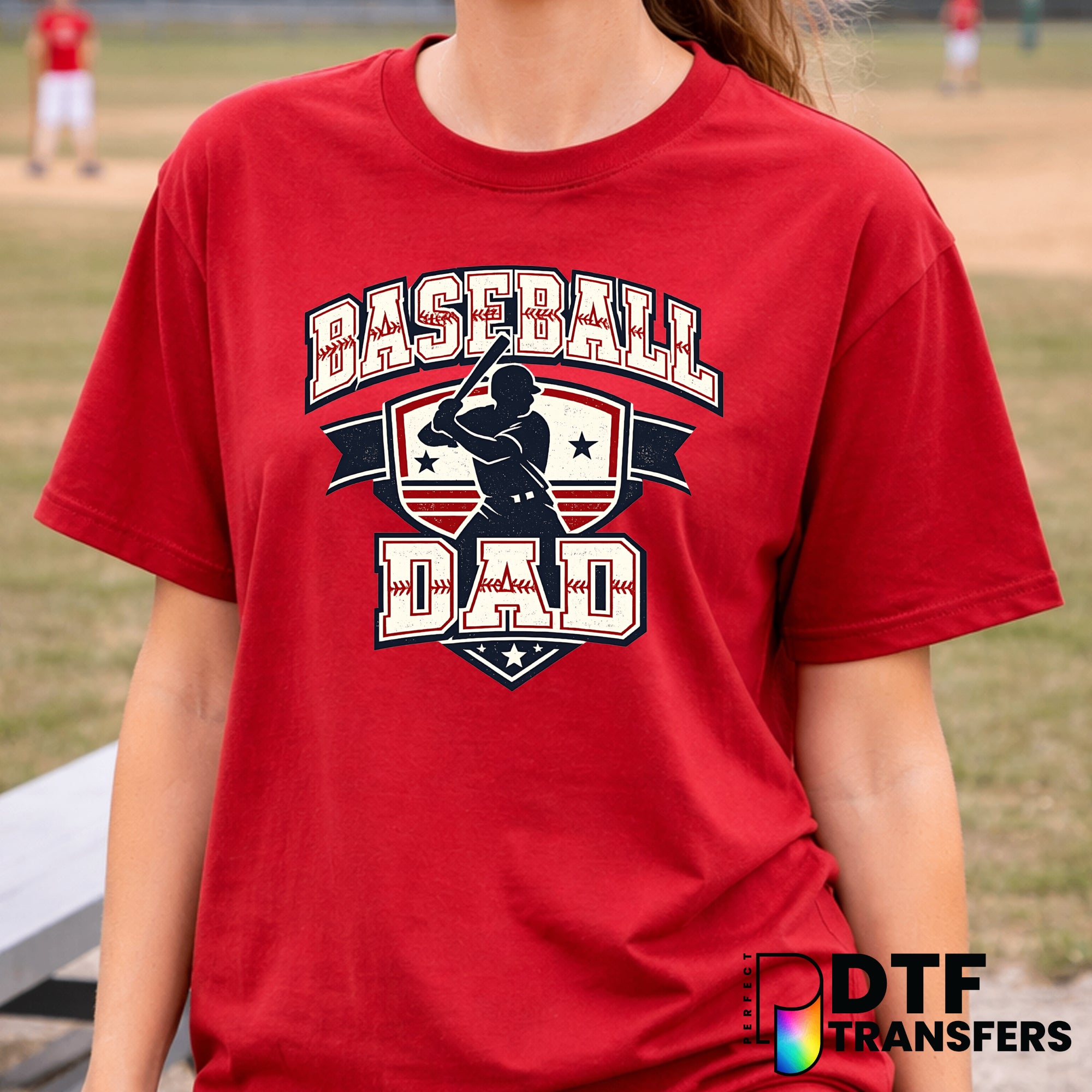 Baseball Dad Home Plate – Baseball DTF Transfer