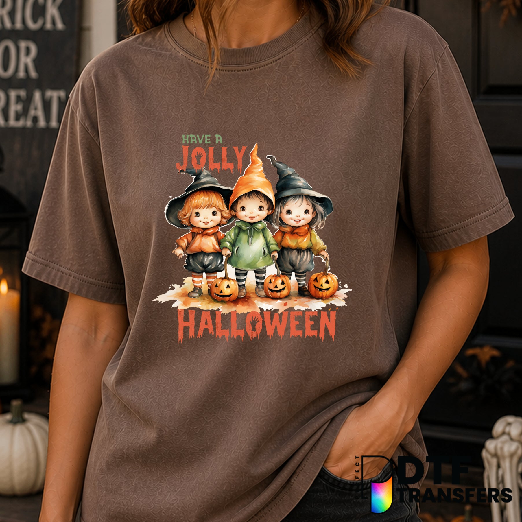 Have A Jolly Halloween – Halloween DTF Transfer