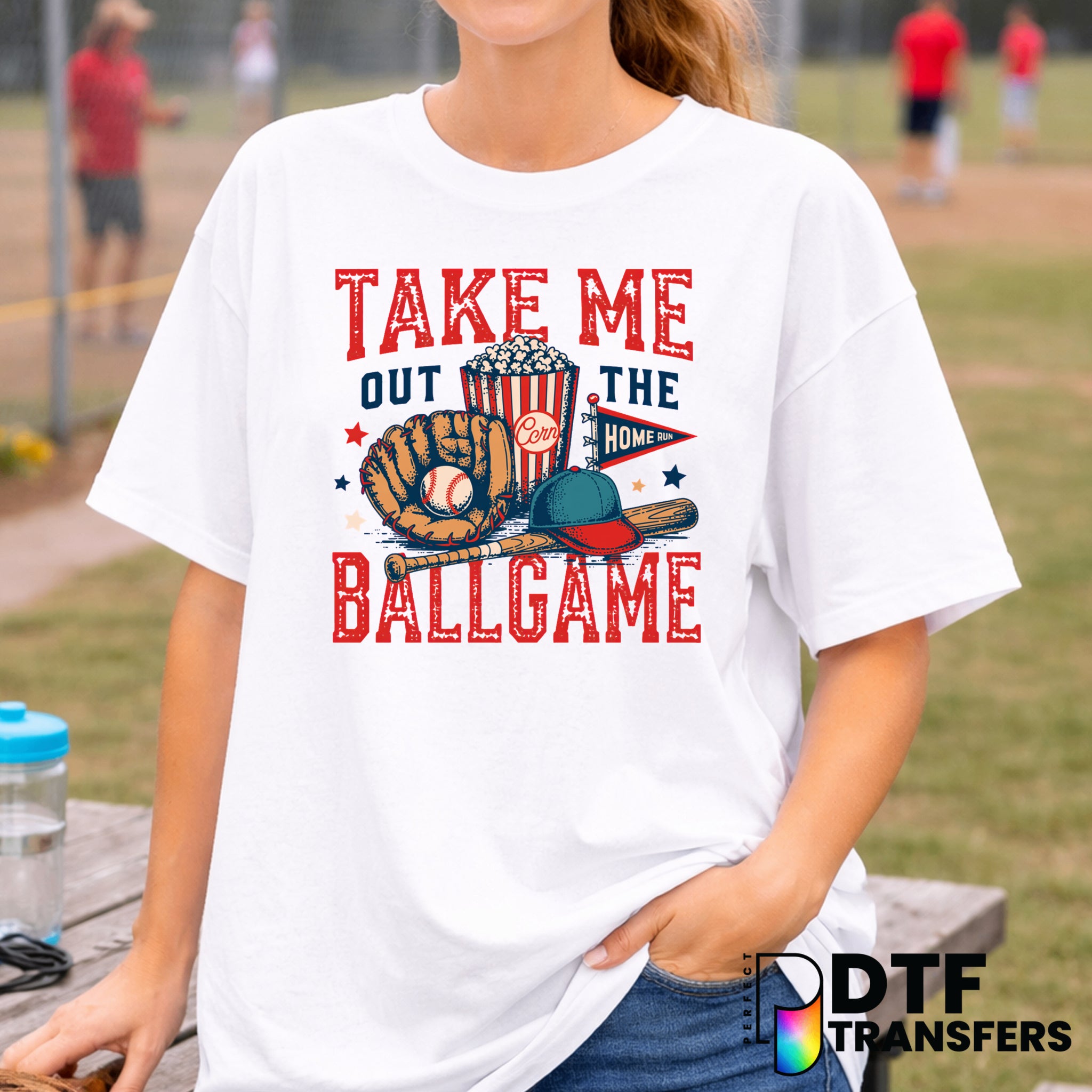 TAKE ME OUT TO THE BALL GAME – Baseball DTF Transfer